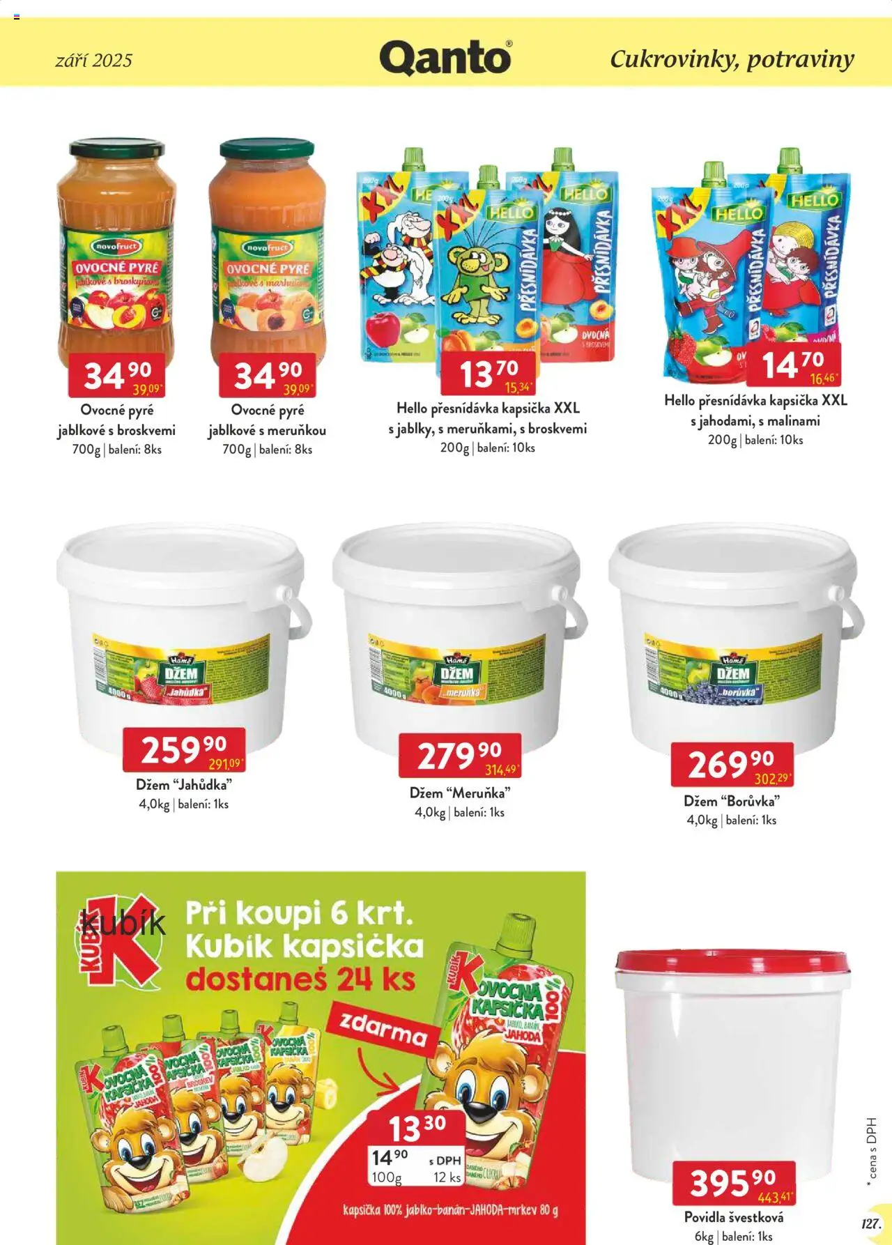 Astur & Qanto leták - Velkoobchod 09/2025 od 01.09.2025 | Strana: 127 | Produkty: Džem, Povidla, Ovocná kapsička, Potraviny