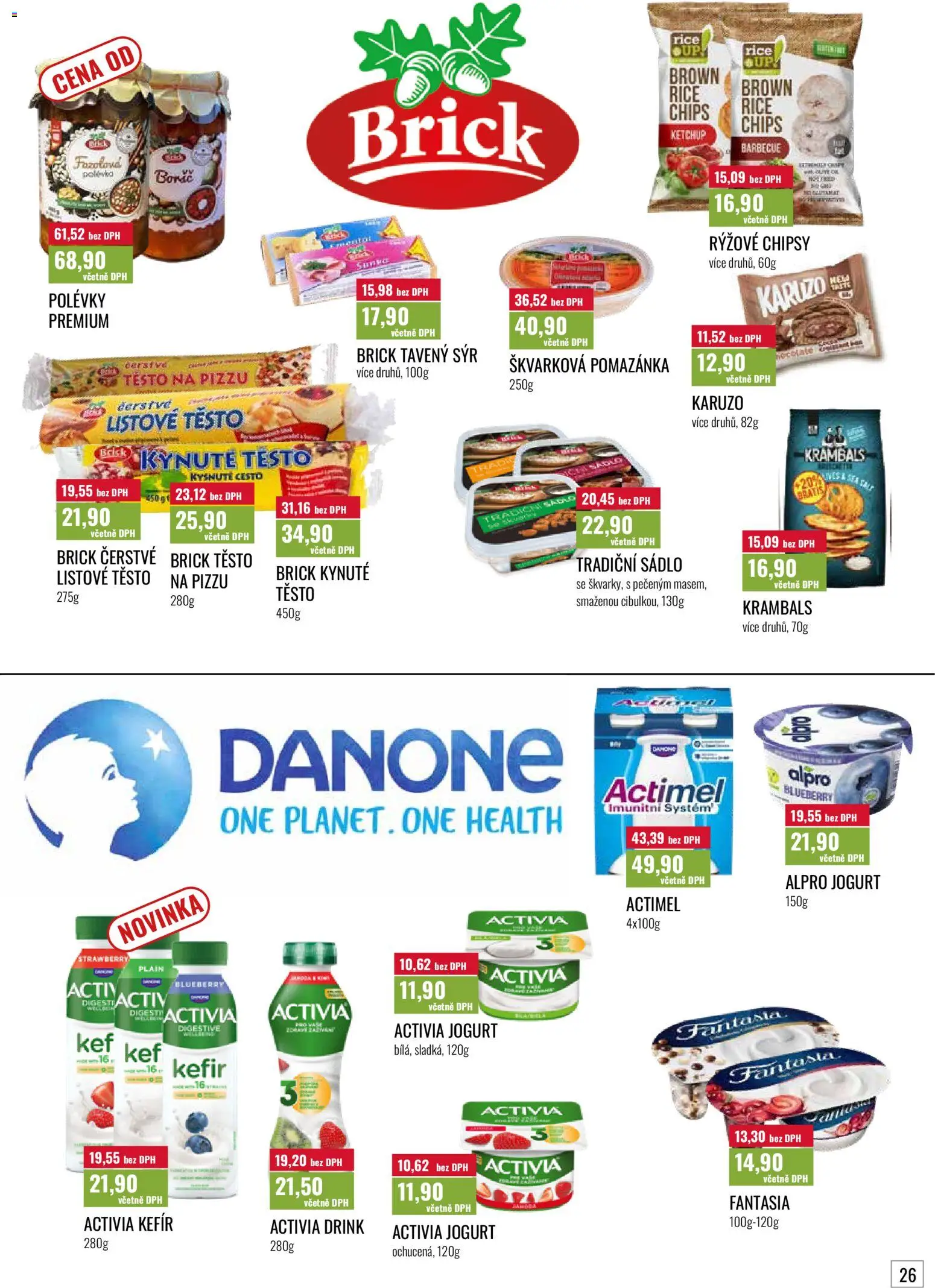 Ratio leták od 01.04.2026 | Strana: 27 | Produkty: Sádlo, Těsto na pizzu, Sýr, Actimel