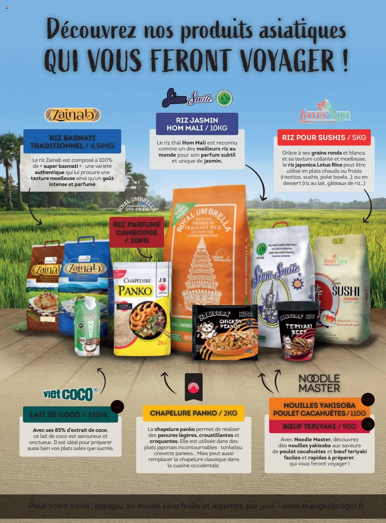 | Page: 2 | Produits: Mais, Lait de coco, Sushi, Nouilles