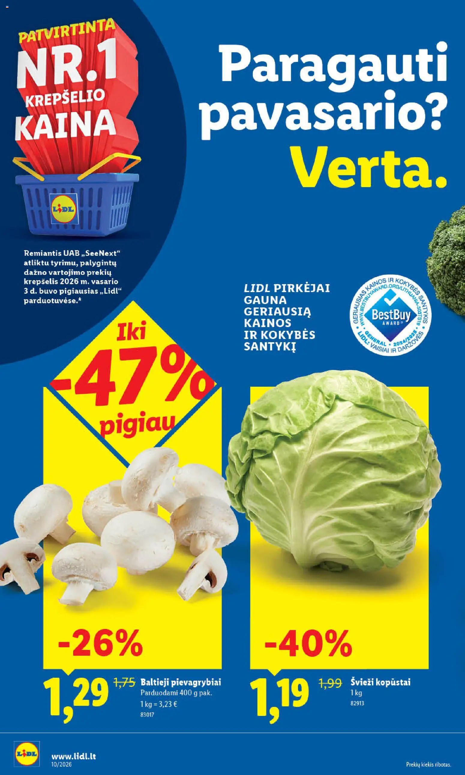 LIDL akcijos nuo 02.03.2026 | Puslapis: 46 | Prekių: Krepšelis