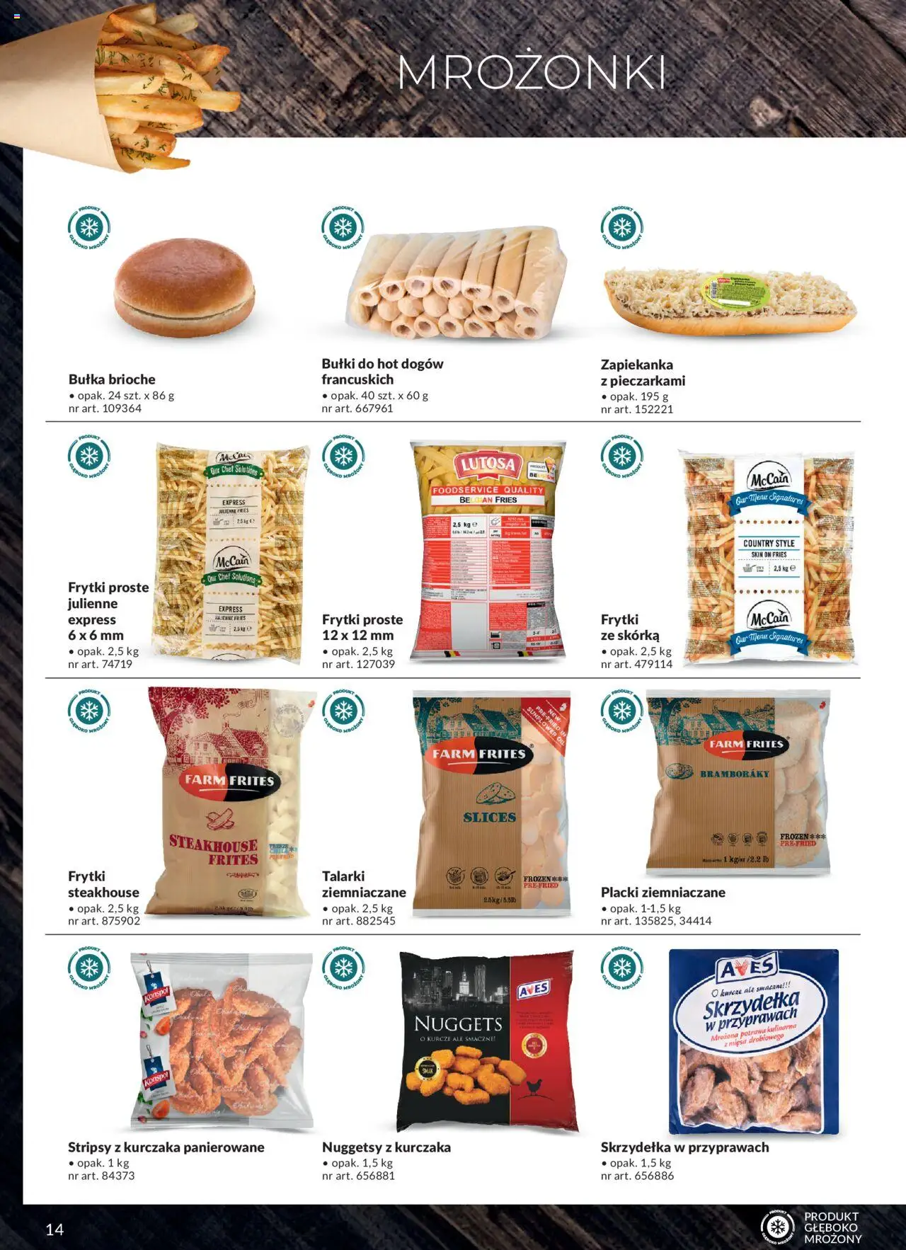 Makro Gazetka - Street Food od 27.03.2024 | Strona: 14 | Produkty: Bułka, Frytki