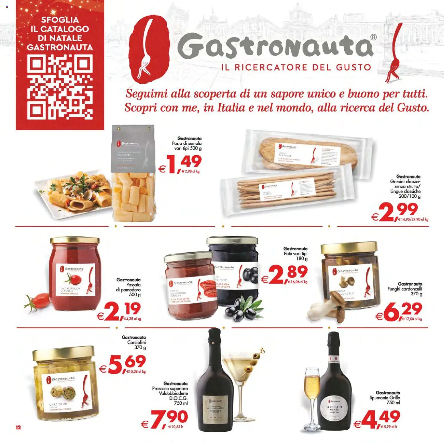 Volantino Decò del 16.12.2025 | Pagina: 12 | Prodotti: Prosecco, Pasta, Spumante, Grissini