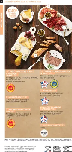 Intermarché - Prévisualisation de 7 - PAIN CAMPAGNARD, 400 g valide à partir de 23.09.2025 | Page: 20 | Produits: Chorizo, Fromage, Pain, Porc