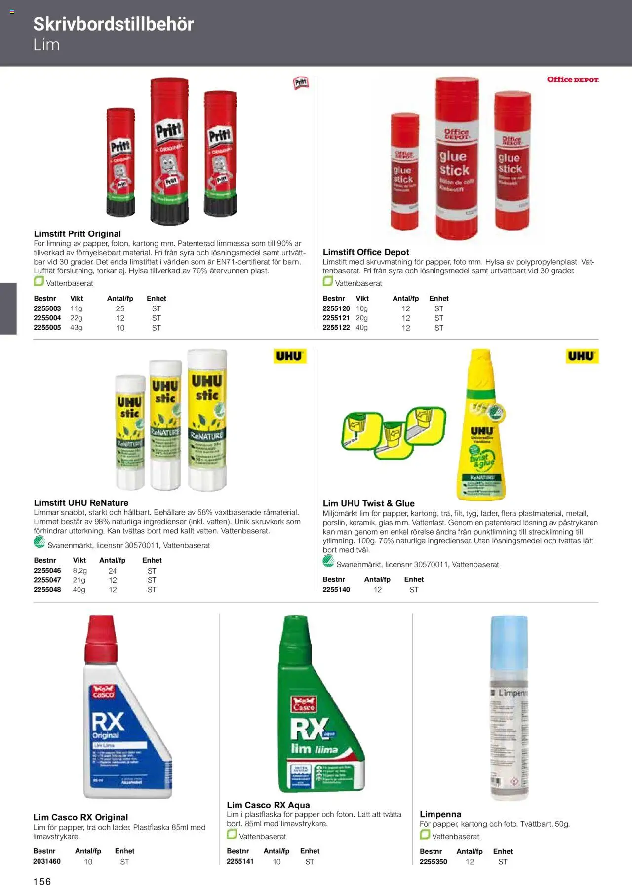 Office Depot reklamblad aktuell från 15.02.2024 | Sida: 158 | Produkter: Papper, Kartong, Lim