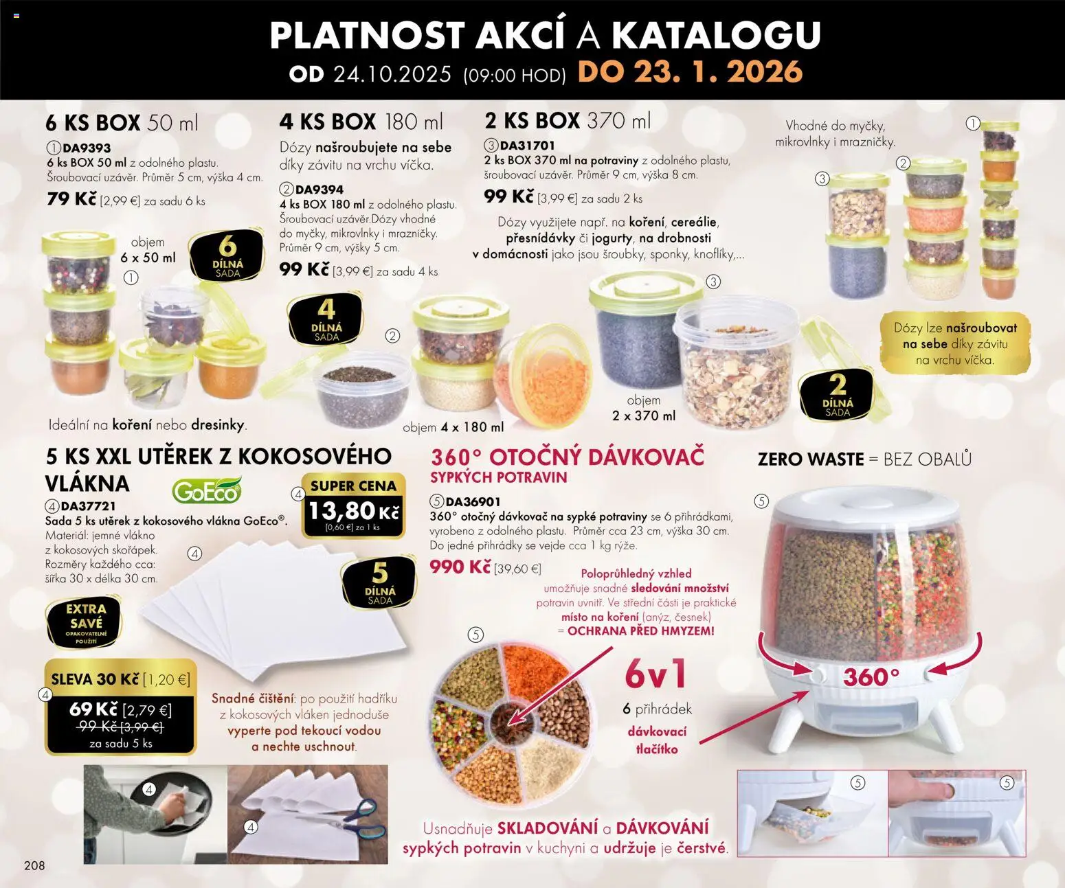 Nové Dedra akcie – leták je platný od 01.11.2025 | Strana: 108 | Produkty: Mikrovlnky