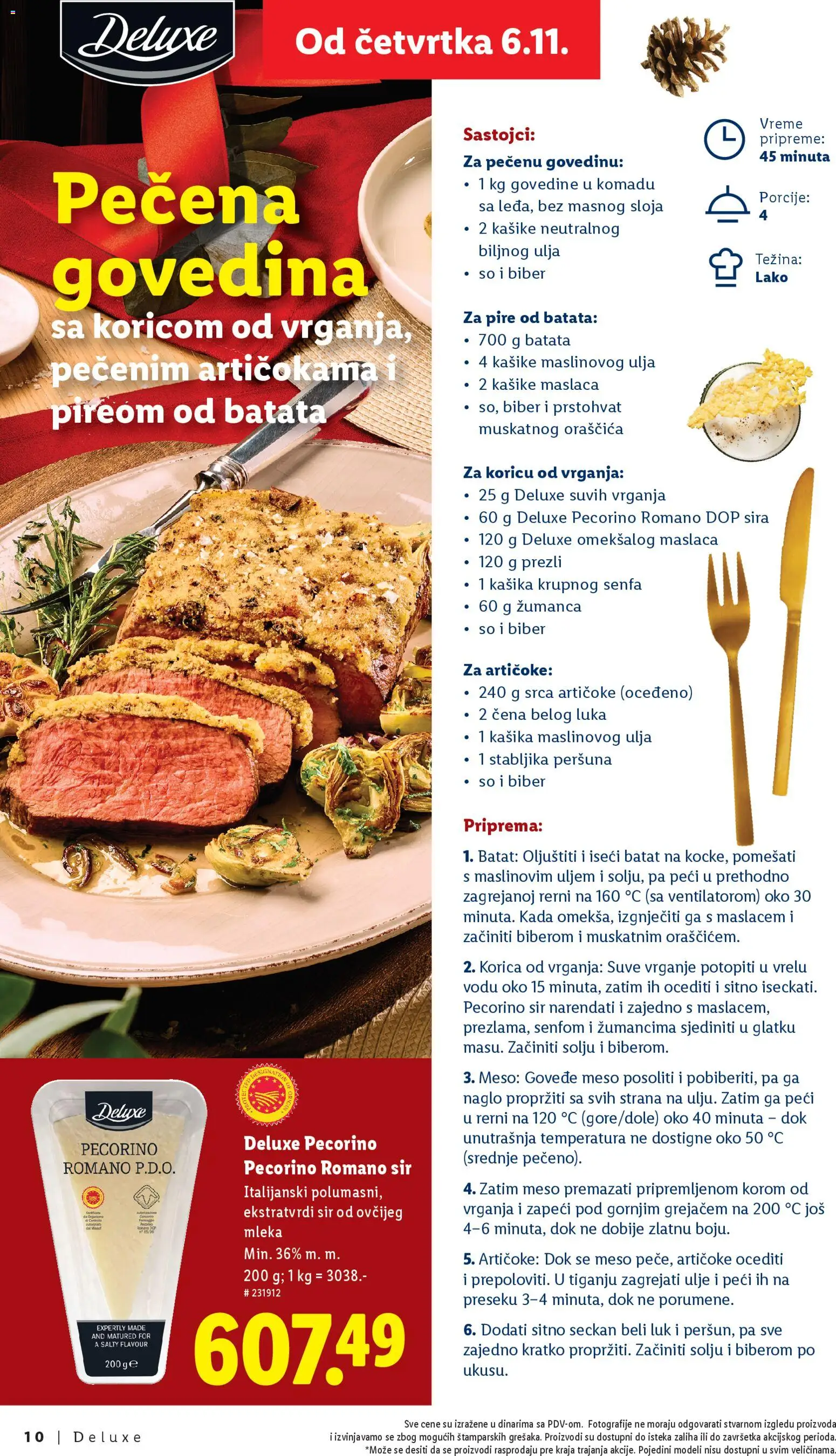 Lidl katalog - važi od 06.11.2025 | Strana: 10 | Proizvode: Govedina, Beli luk, Sir, Ulje