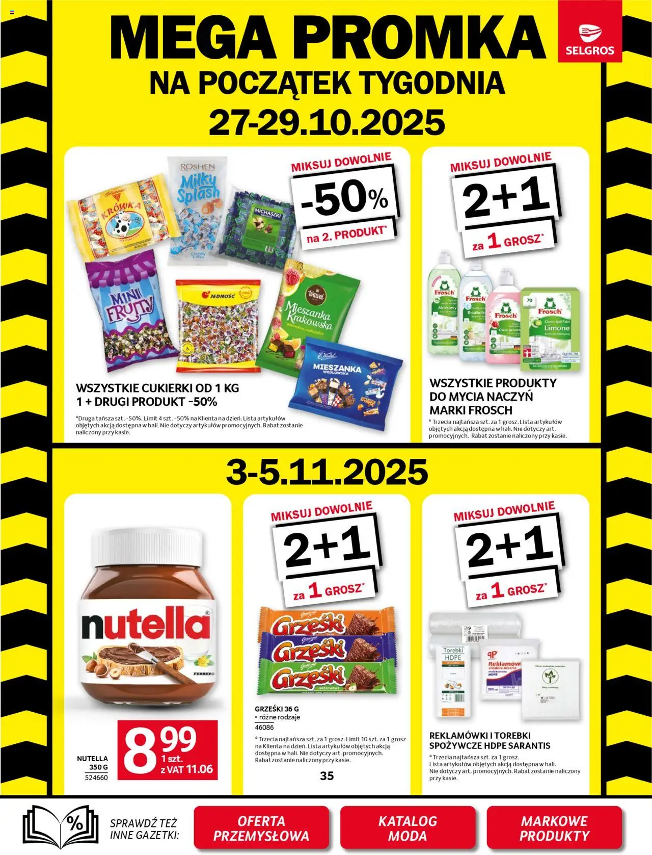 Selgros cash&carry Gazetka od 23.10.2025 | Strona: 31 | Produkty: Nutella, Krowka, Cukierki, Torebki