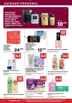 Vista previa Hipercor catálogo válido desde el 04.12.2025 | Página: 54 | Productos: Champú, Gel de ducha, Baño, Ducha