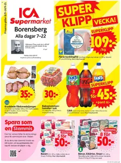 ICA Supermarket - Borensberg - Förhandsvisning av reklamblad från butik ICA Supermarket aktuell från 08.09.2025