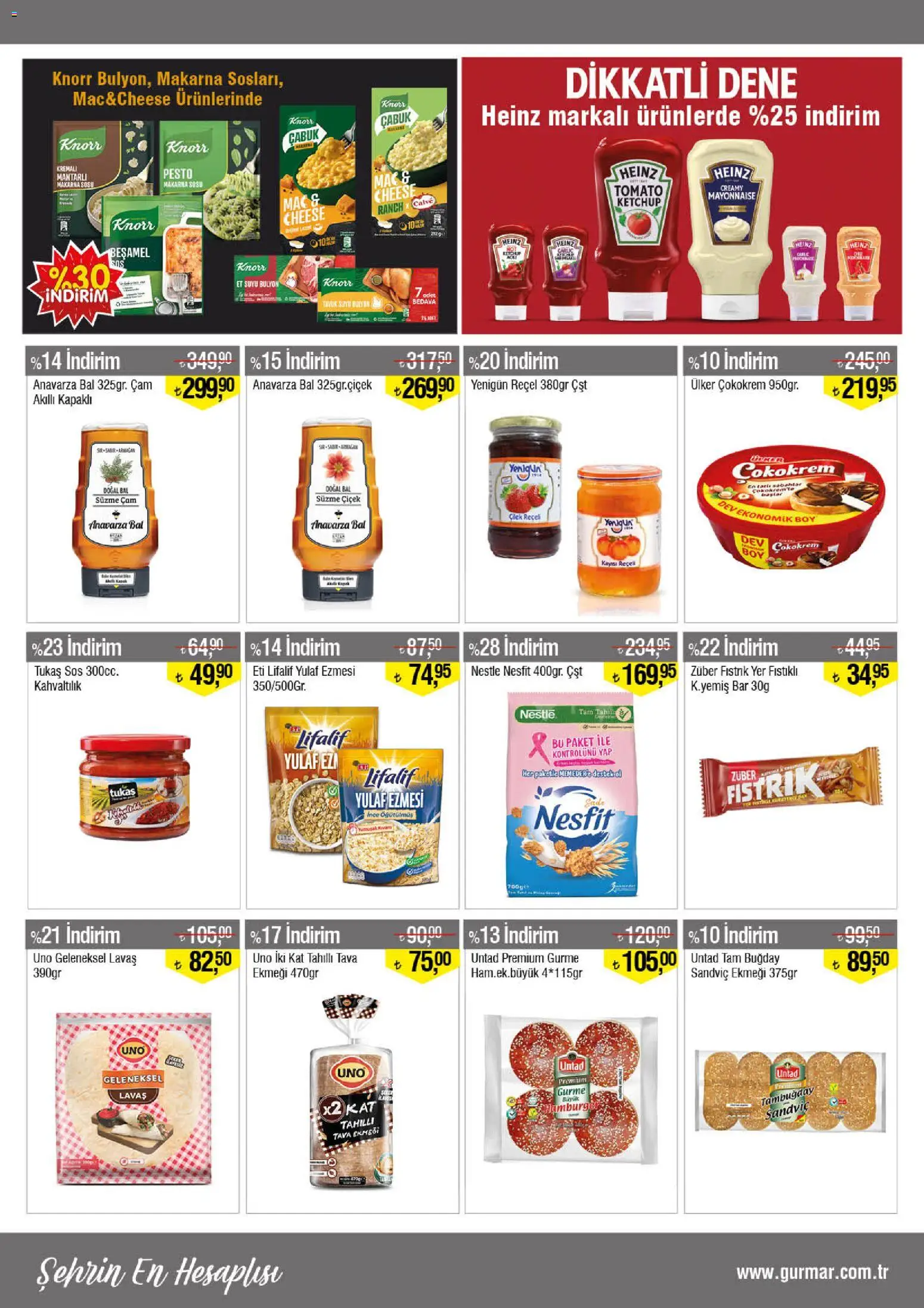 Gürmar Katalog - 15.04.2026 tarihinden itibaren geçerlidir | Sayfa: 6 | Ürünler: Makarna sosu, Makarna, Kayısı, Yulaf