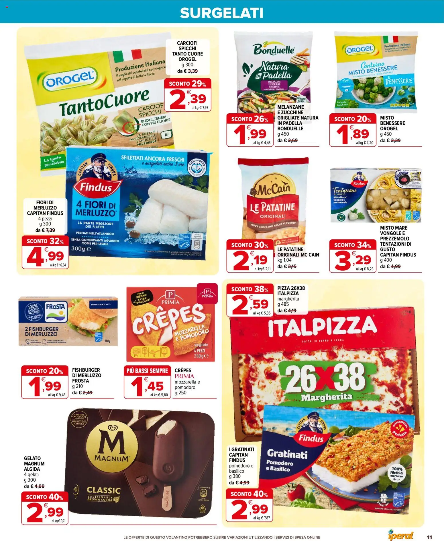 Volantino Iperal del 22.04.2026 | Pagina: 11 | Prodotti: Pomodoro, Pomodori, Carciofi, Basilico