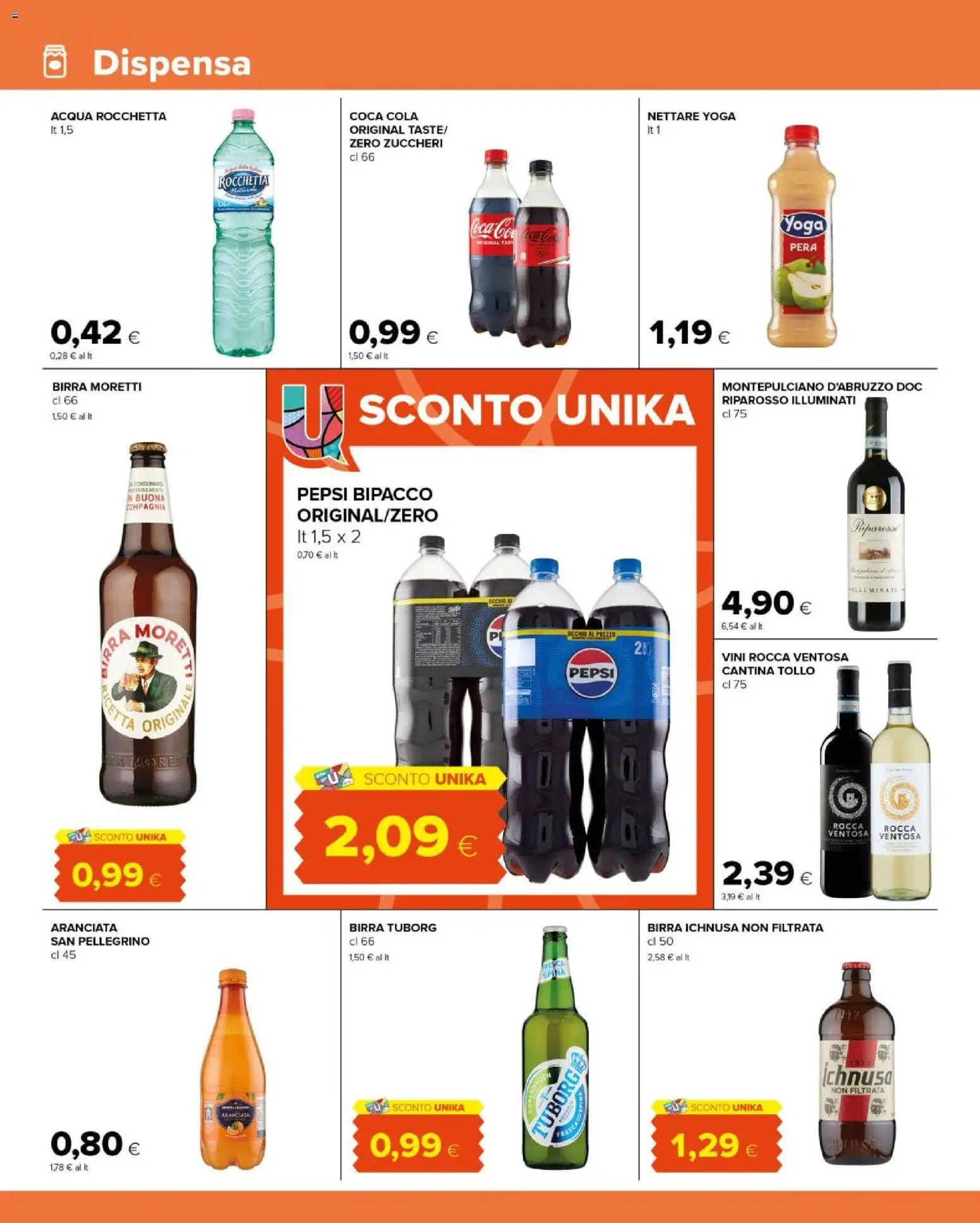 Volantino Tigre del 27.01.2026 | Pagina: 10 | Prodotti: Birra, Acqua, Pera, Pepsi
