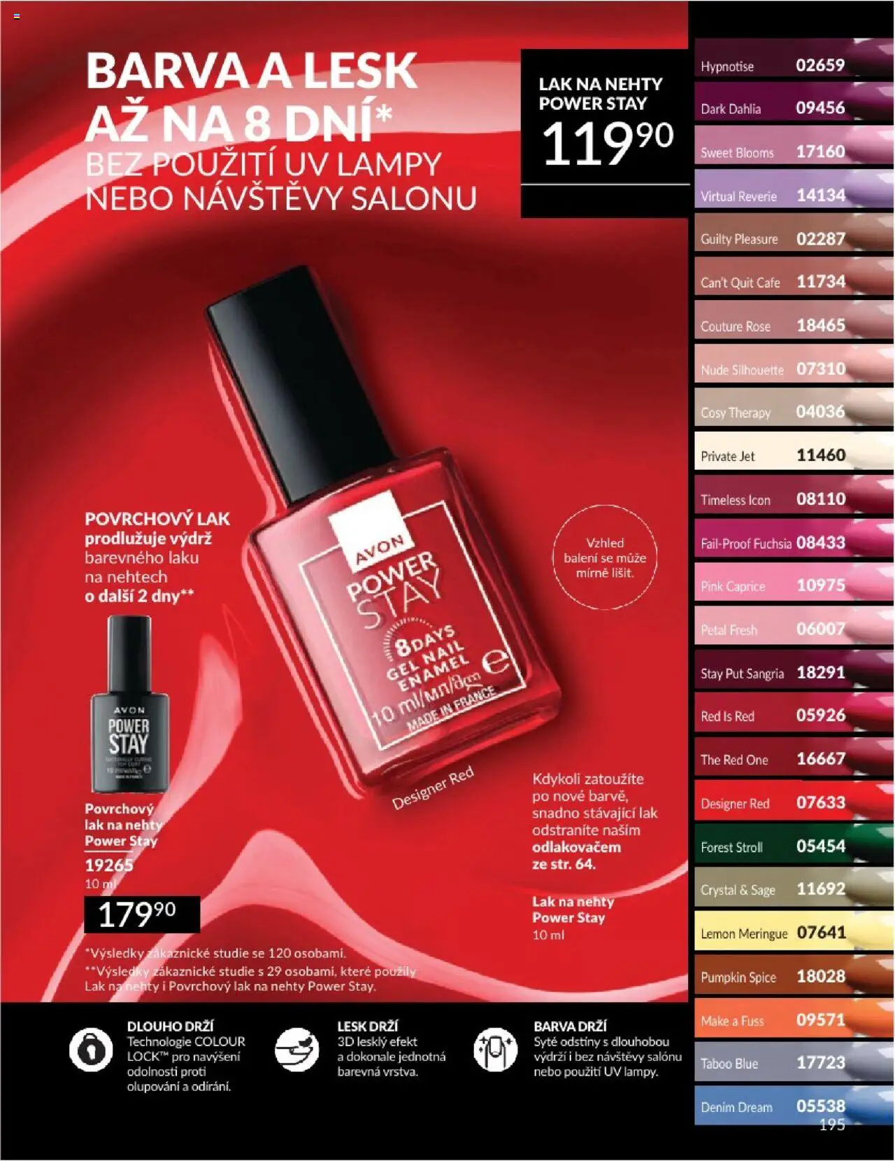 Avon katalog 8/2025 od 01.08.2025 | Strana: 195 | Produkty: Sangria, Nehty, Lak na nehty