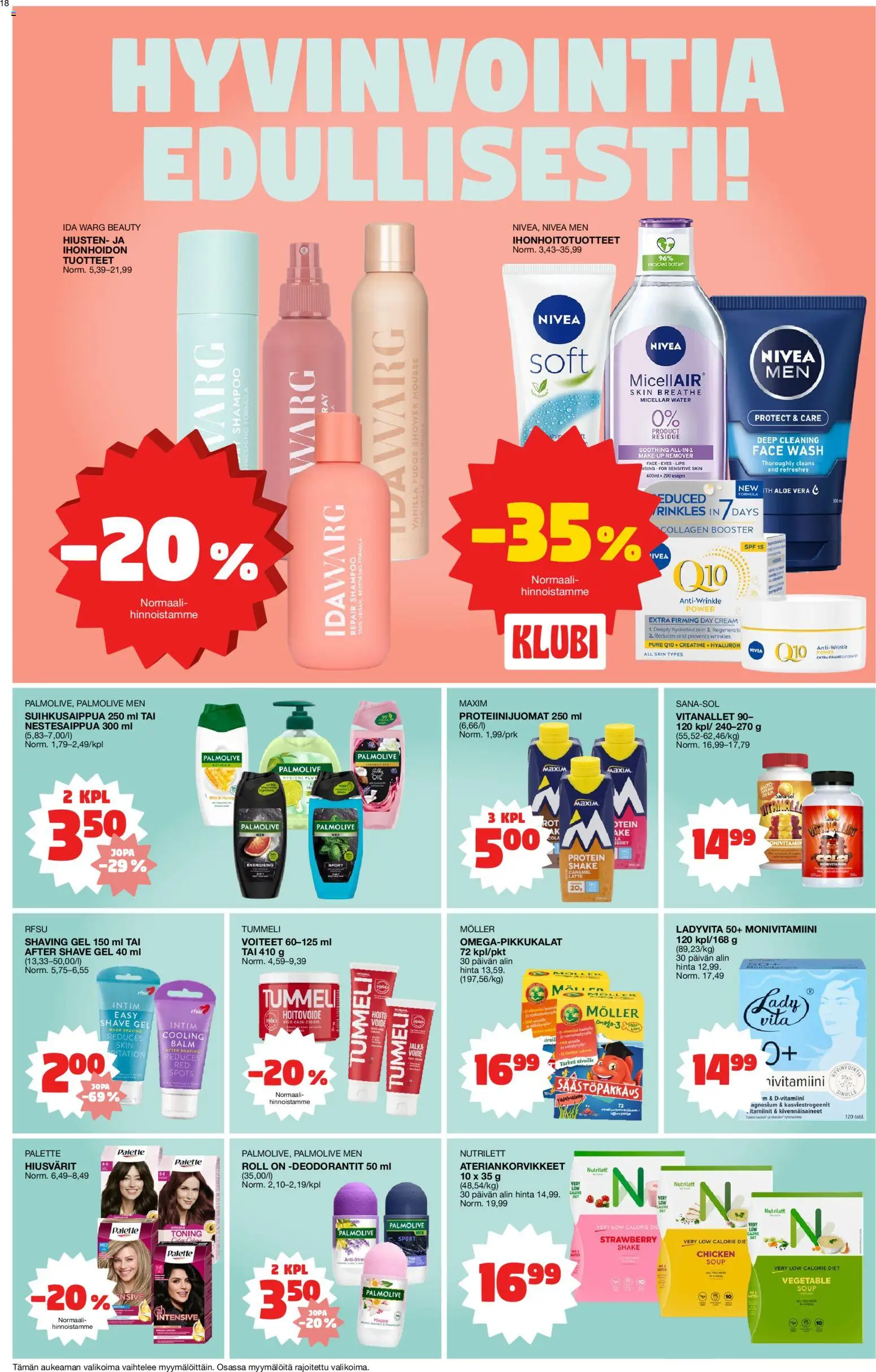 Tokmanni tarjoukset – voimassa 02.02.2026 alkaen | Sivu: 18 | Tuotteet: Shampoo, Mousse, After shave