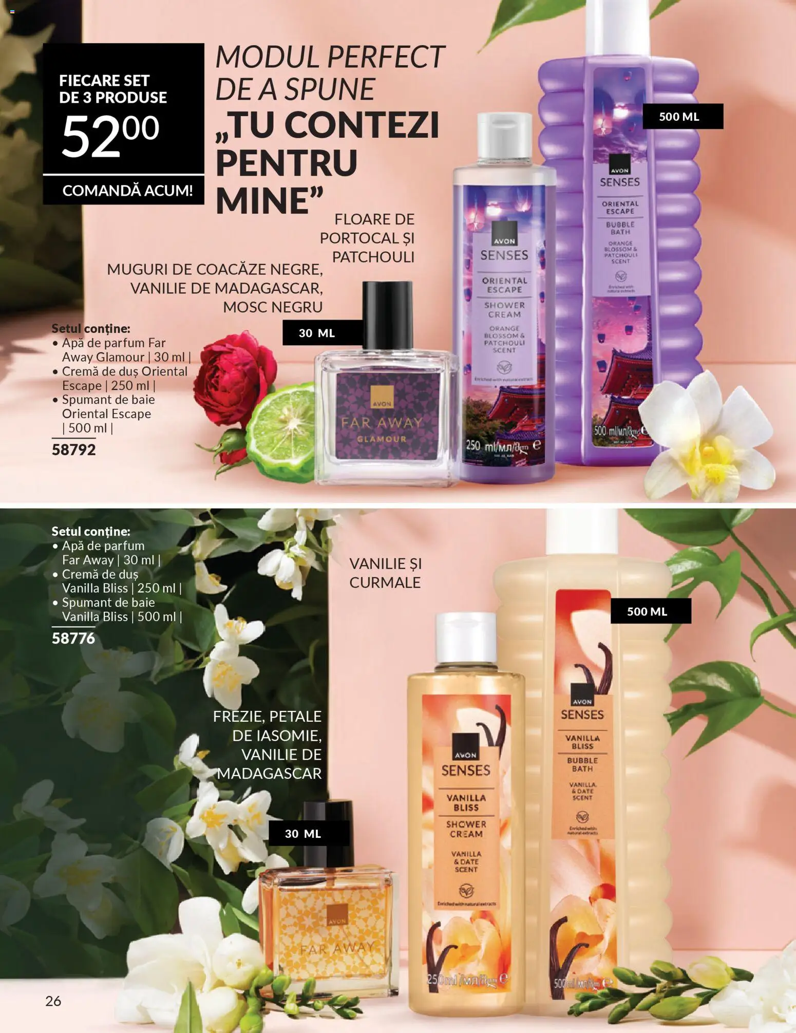 Noul catalog Avon – valabil de la 01.02.2026 | Pagină: 26 | Produse: Apă de parfum, Cremă, Apă, Spumant de baie