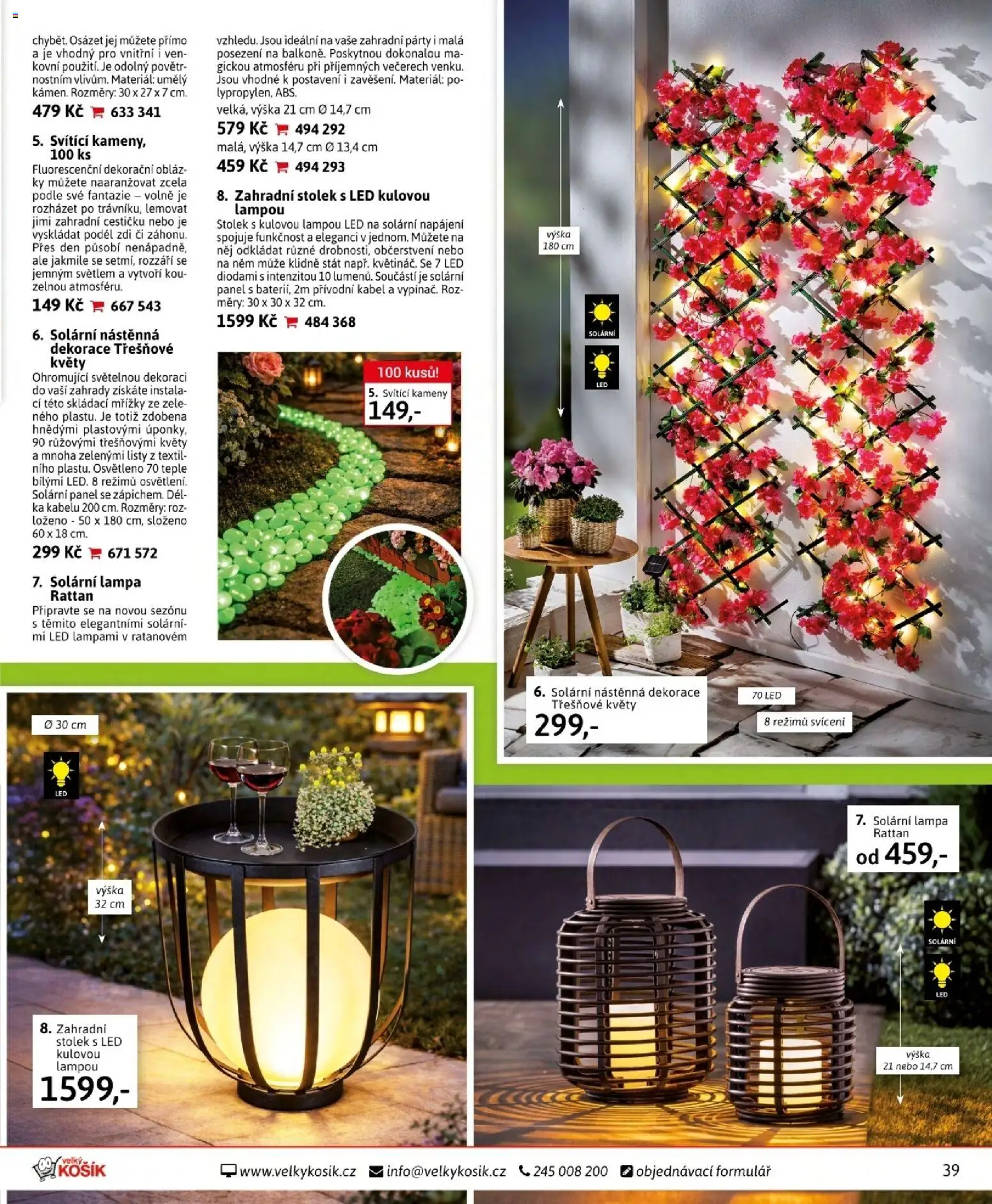 Velký Košík katalog únor 2026 od 01.02.2026 | Strana: 39 | Produkty: Kabel, Lampa, LED, Dekorace