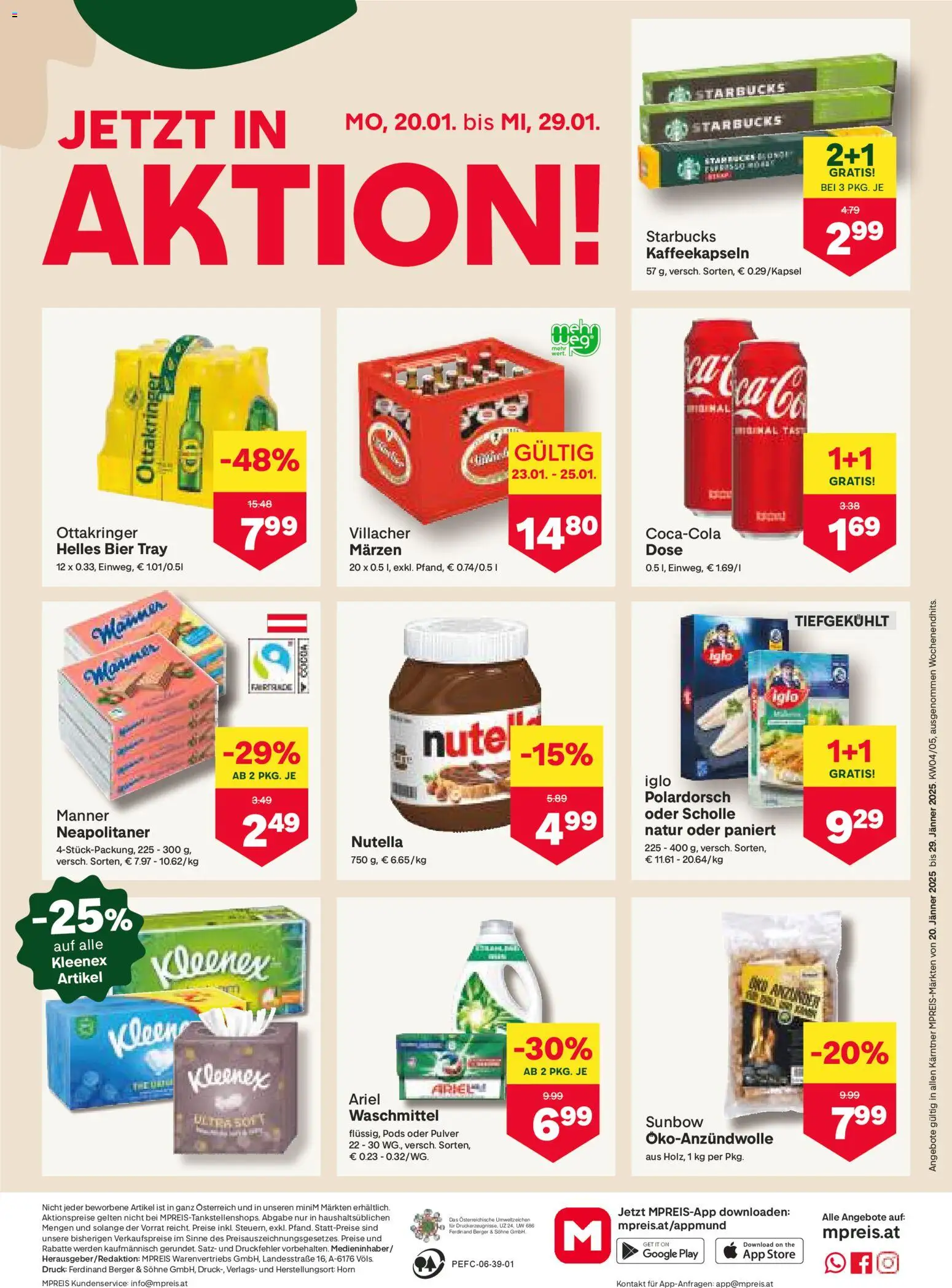 MPREIS Dellach im Drautal gültig ab 20.01.2026 | Seite: 8 | Produkte: Bier, Waschmittel