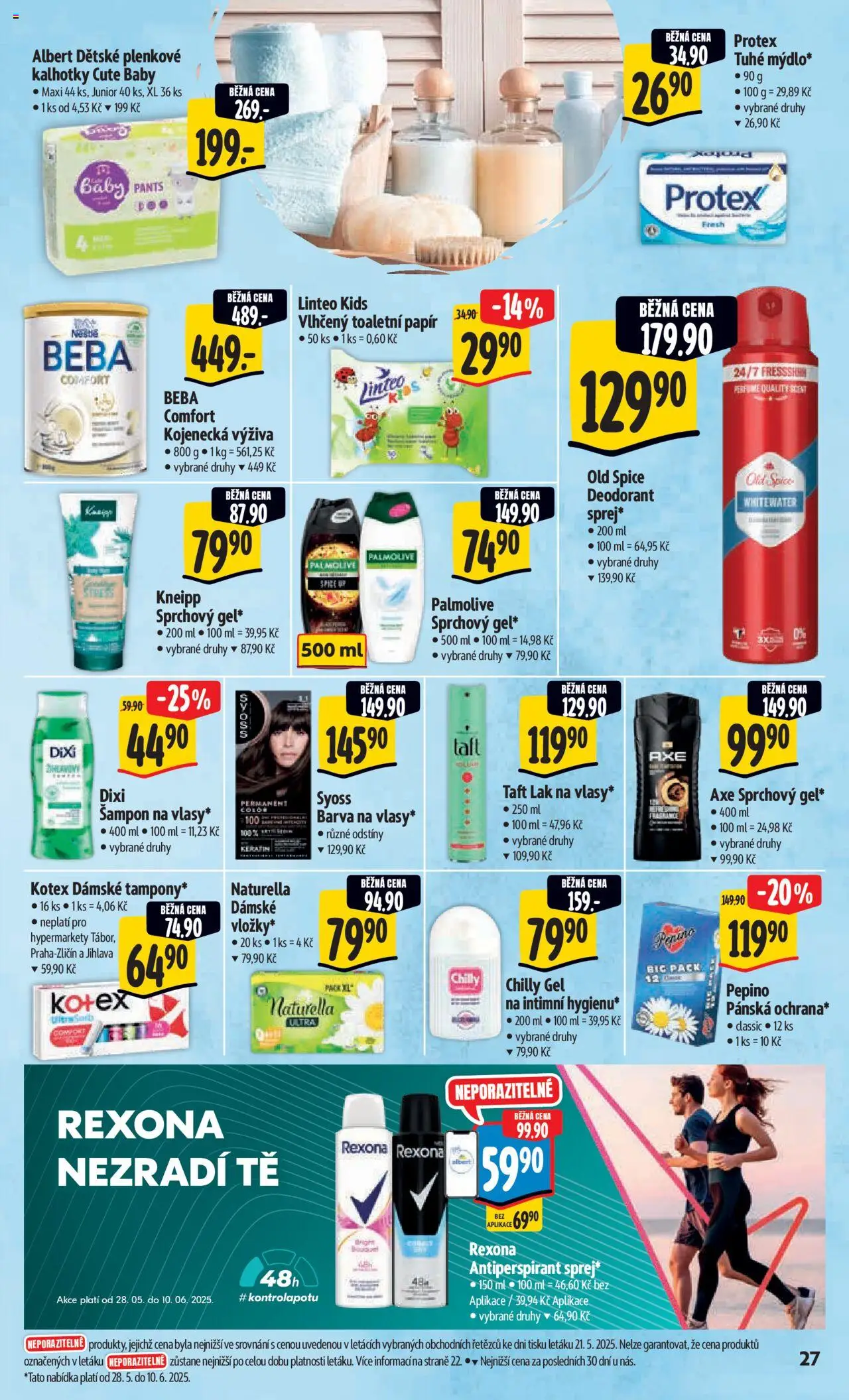 Albert leták - Hypermarket od 28.05.2025 | Strana: 35 | Produkty: Syoss, Deodorant, Nestlé Beba, Plenkové kalhotky