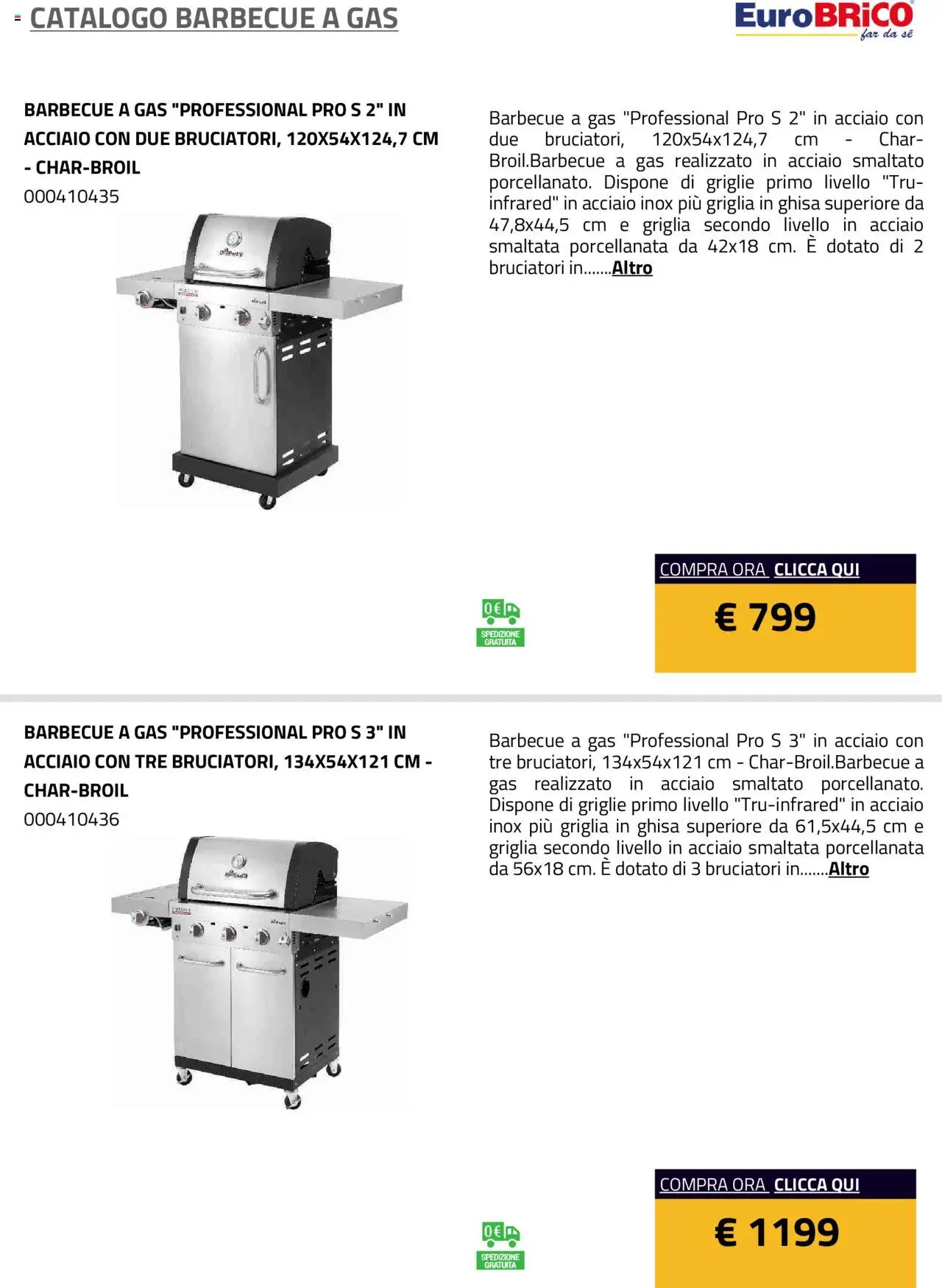 Volantino Eurobrico del 23.07.2025 | Pagina: 36 | Prodotti: Barbecue, Barbecue a gas, Griglia