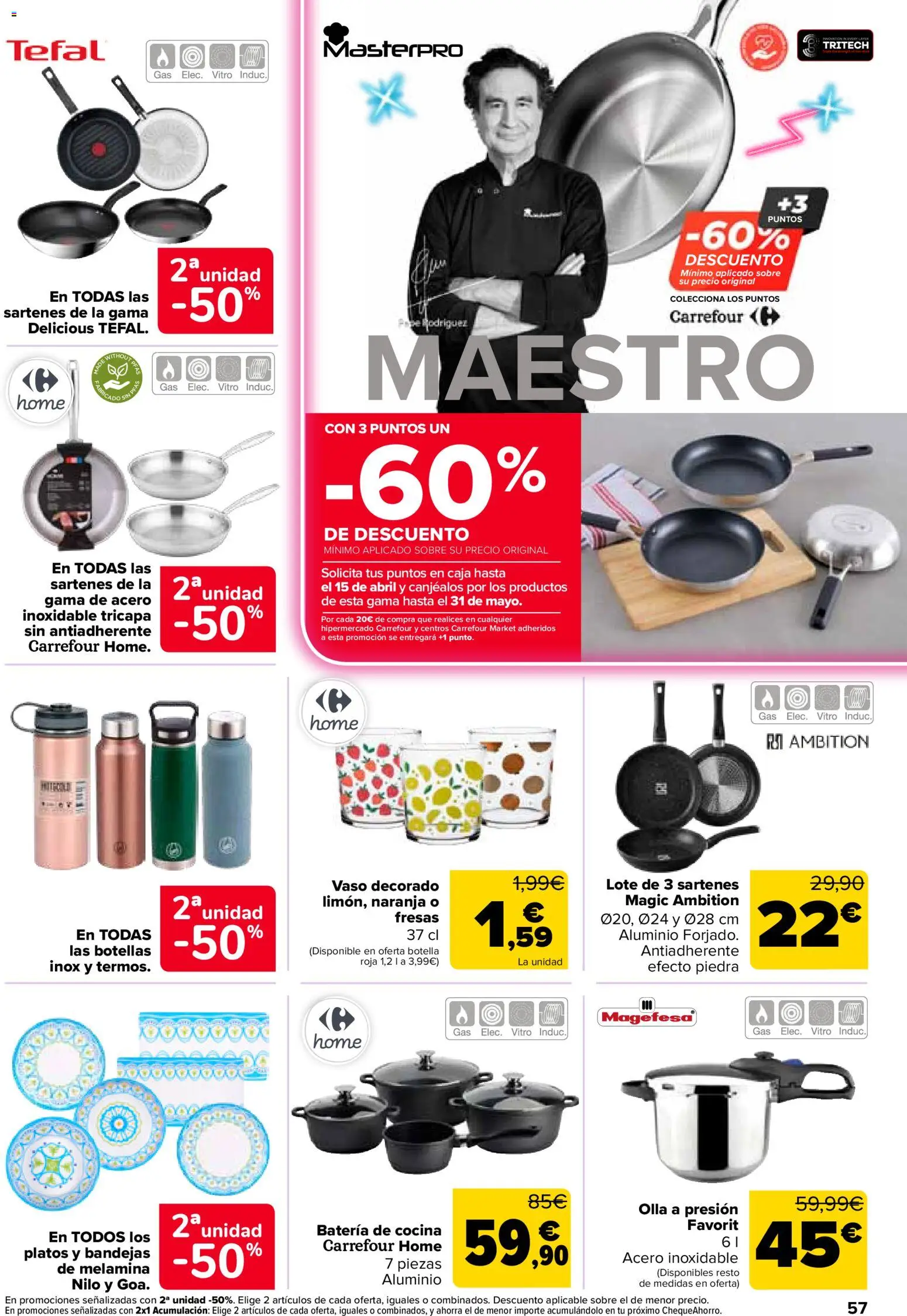 Carrefour folleto │ válido desde el 24.03.2026 | Página: 57 | Productos: Fresas, Cocina, Caja, Batería