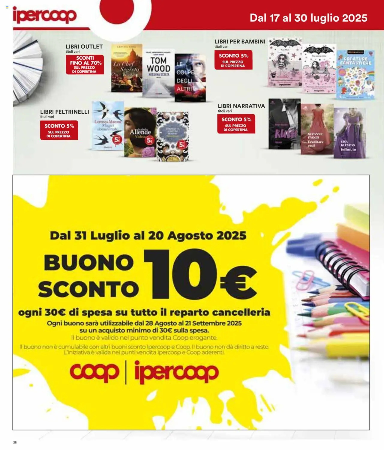 Volantino Ipercoop del 17.07.2025 | Pagina: 28