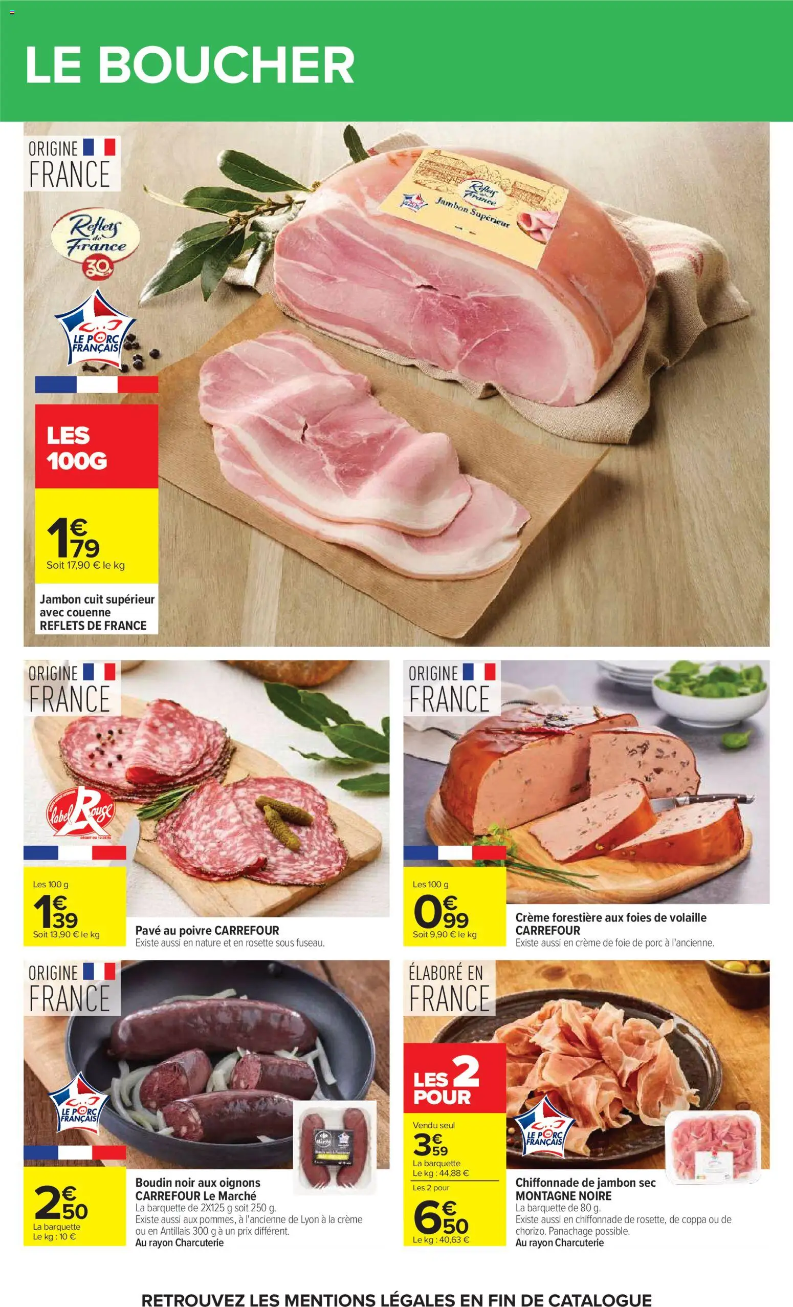 {H1} | Page: 28 | Produits: Volaille, Poivre, Jambon, Crème