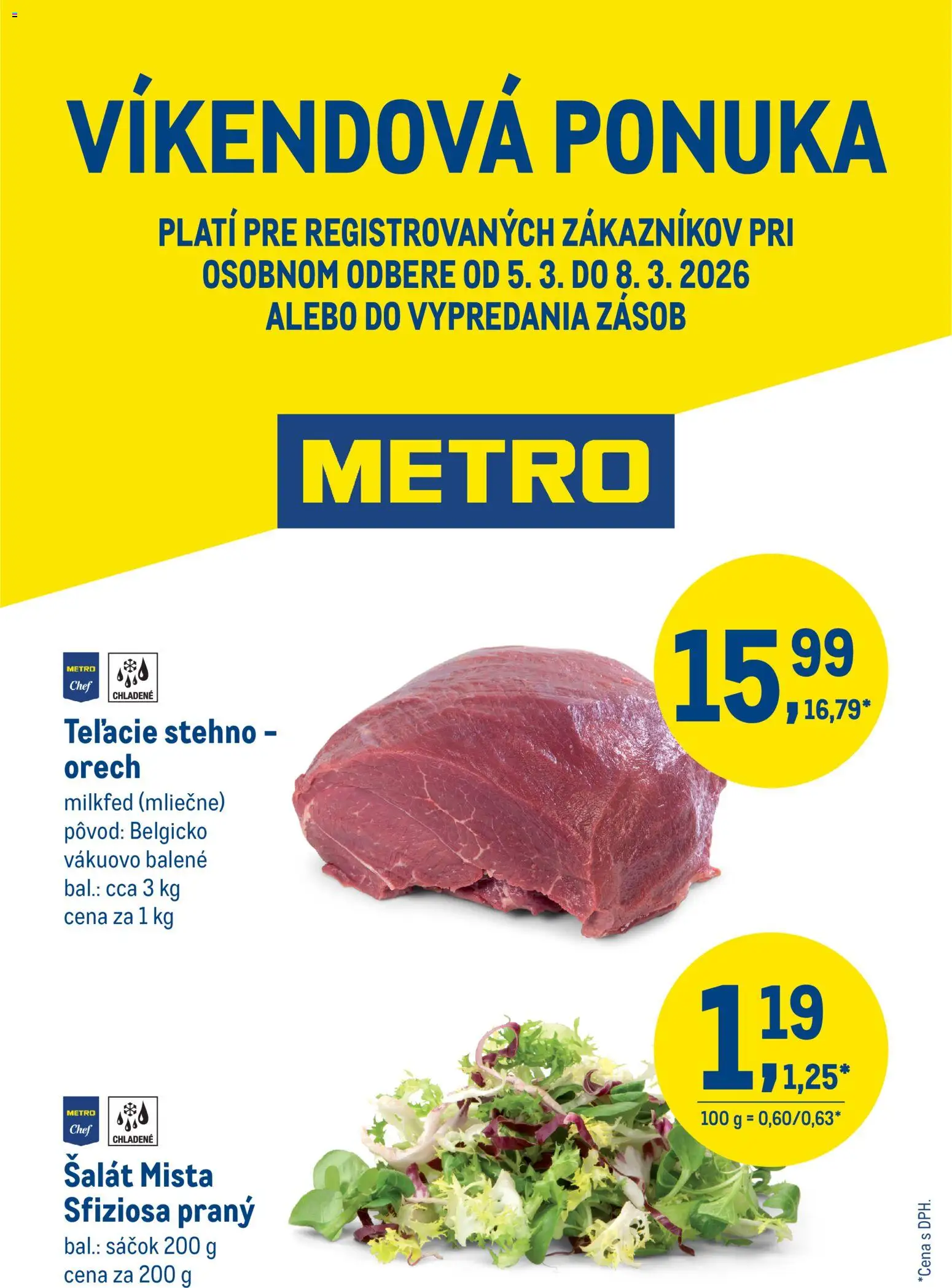 Nové Metro akcie – leták je platný od 05.03.2026 | Strana: 1 | Produkty: Šalát