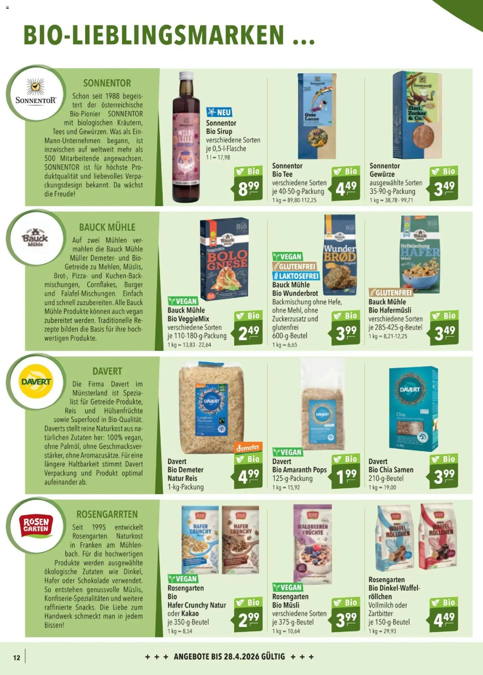 CITTI tilbudsavis – gyldig fra 01.04.2026 | Side: 12 | Produkter: Brød, Pizza, Kakao, Müsli