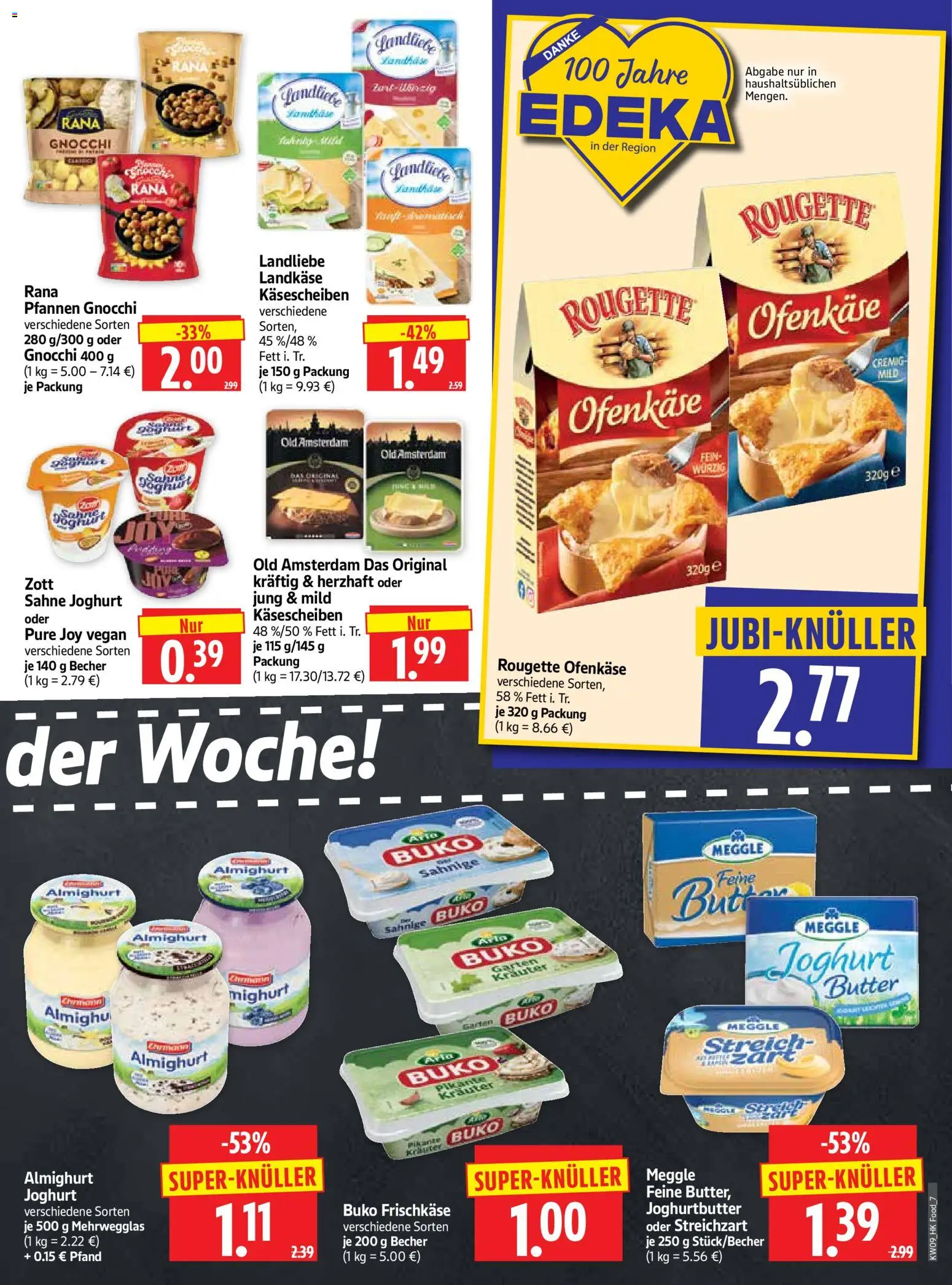 HERKULES Prospekt 	 – gültig ab 23.02.2026 | Seite: 7 | Produkte: Butter, Joghurt, Rougette ofenkase, Sahne