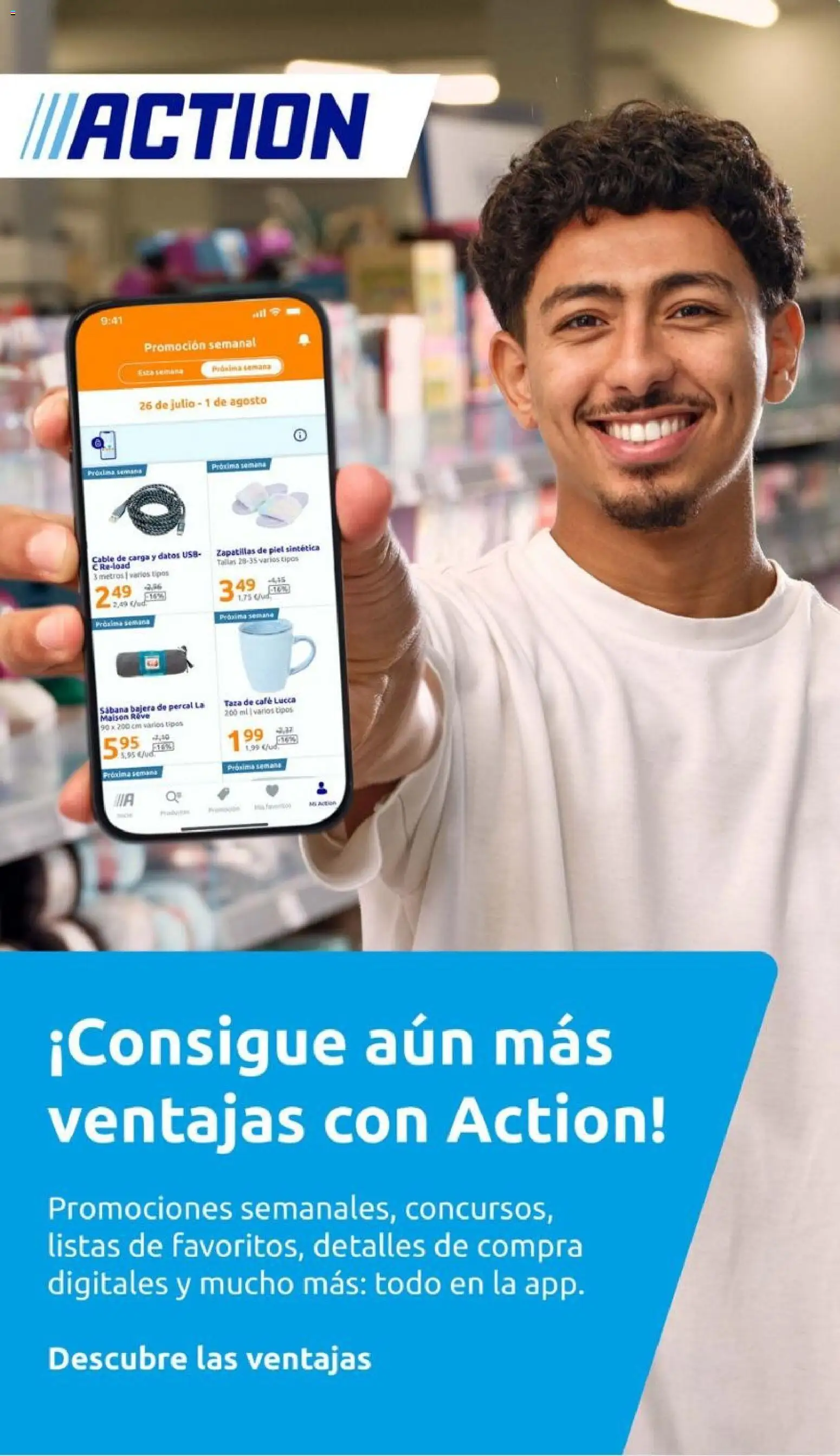 Action - Action ES week 44 2025 │ válido desde el 29.10.2025 | Página: 31 | Productos: Café, Zapatillas, Cable, USB