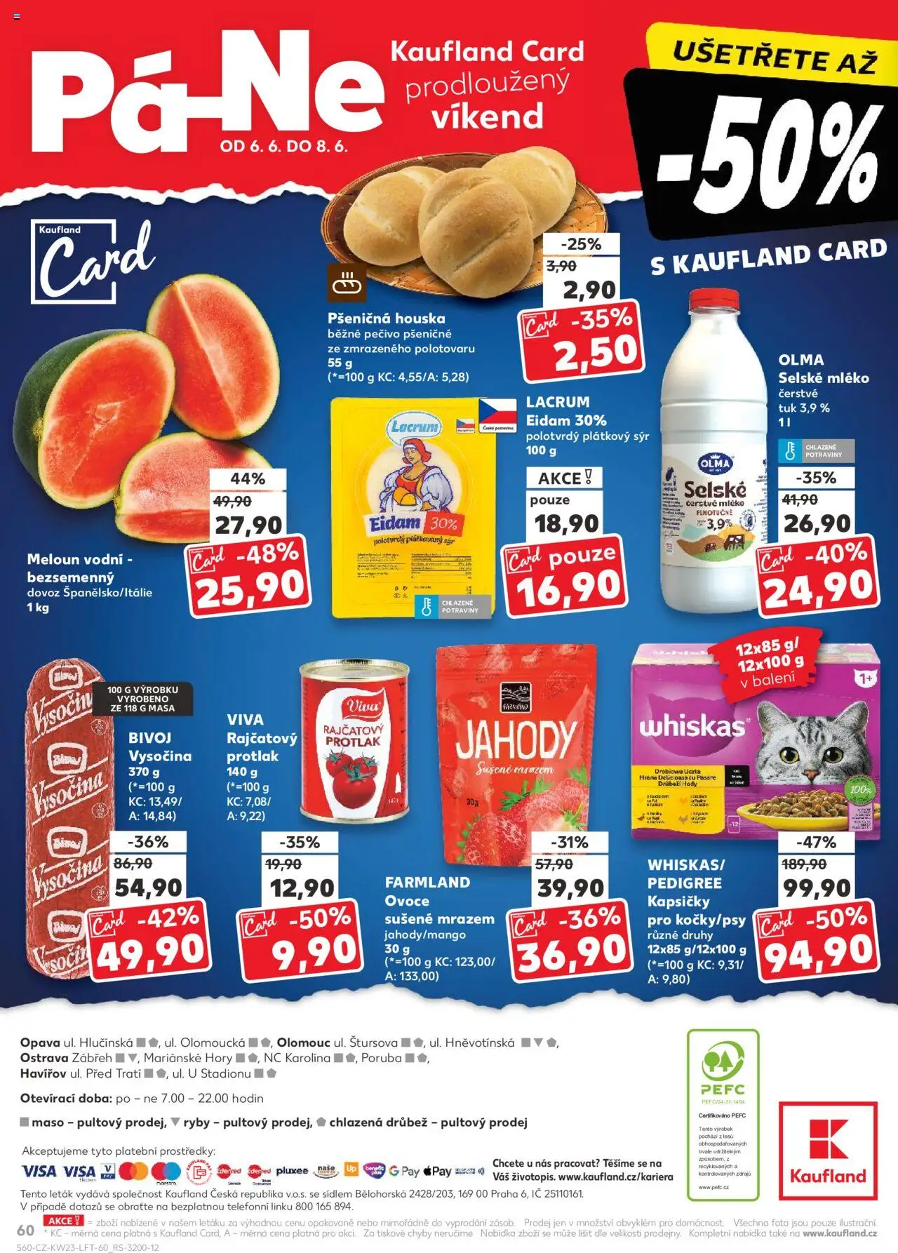 Kaufland leták - Ostrava od 04.06.2025 | Strana: 60 | Produkty: Mléko, Sýr, Jahody, Pečivo