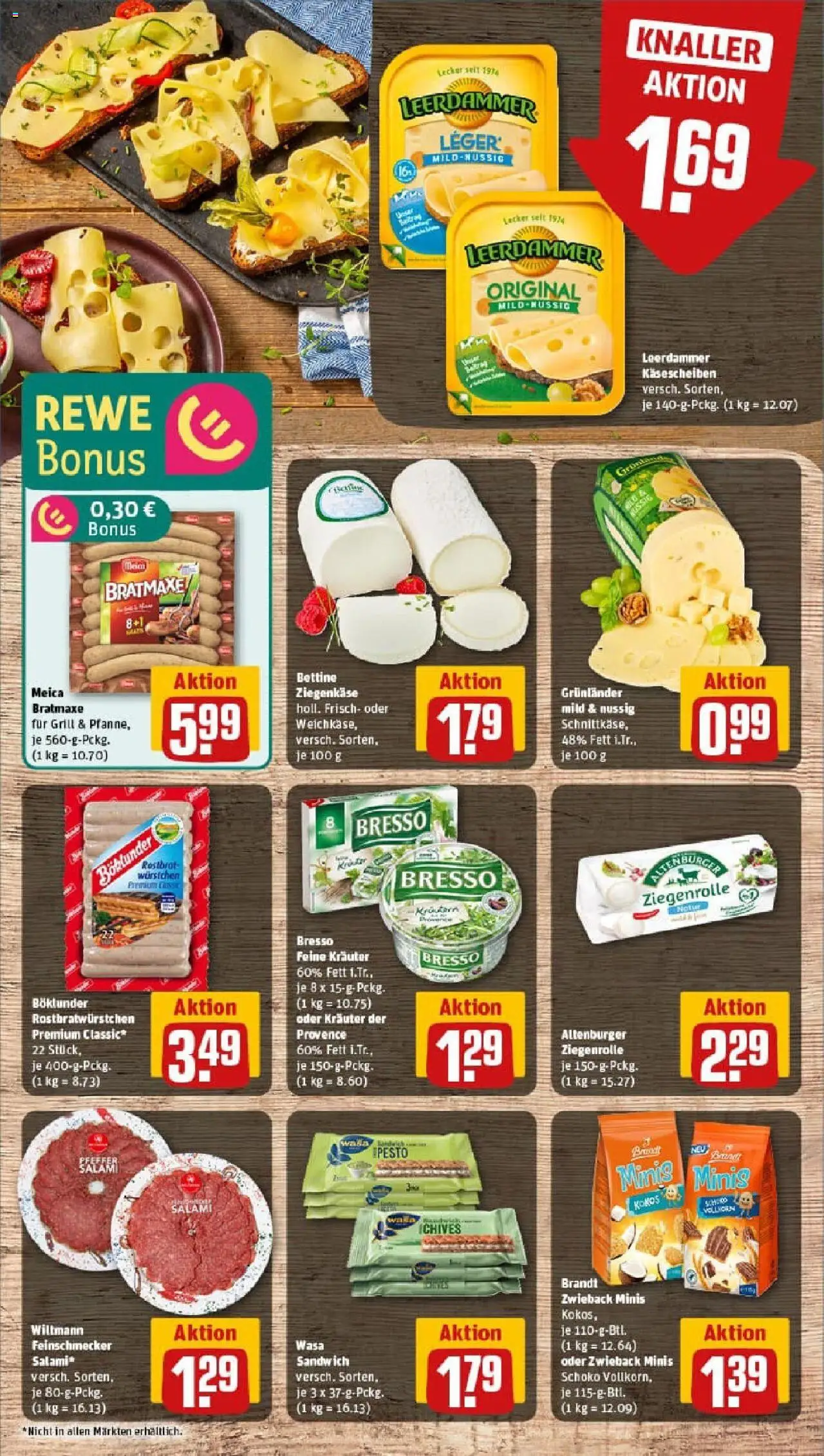 Rewe prospekt Wolfschlugen	 - gültig ab dem 11.08.2025 | Seite: 9 | Produkte: Bresso, Meica, Grunlander, Salami