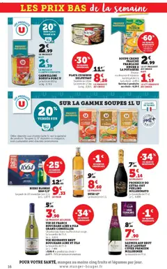U Express - Prévisualisation de U Express - Les prix bas de la semaine valide à partir de 25.11.2025 | Page: 16 | Produits: Soupe, Potiron, Bière blonde, Bière