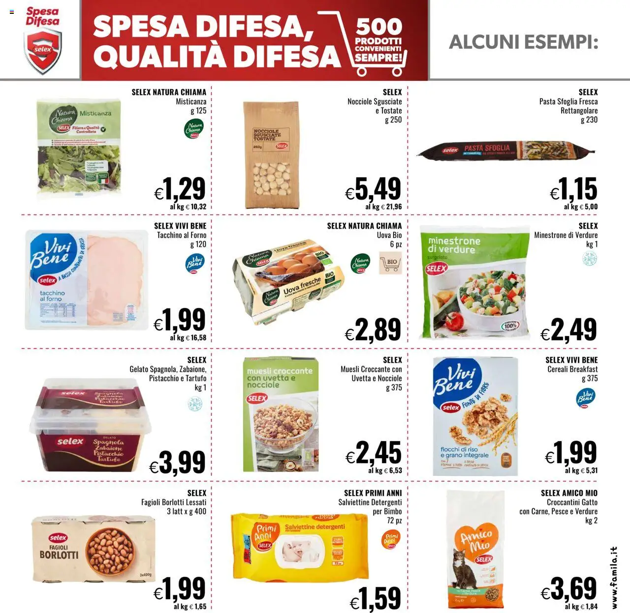 Volantino Famila del 18.09.2025 | Pagina: 15 | Prodotti: Tartufo, Pesce, Tacchino, Nocciole