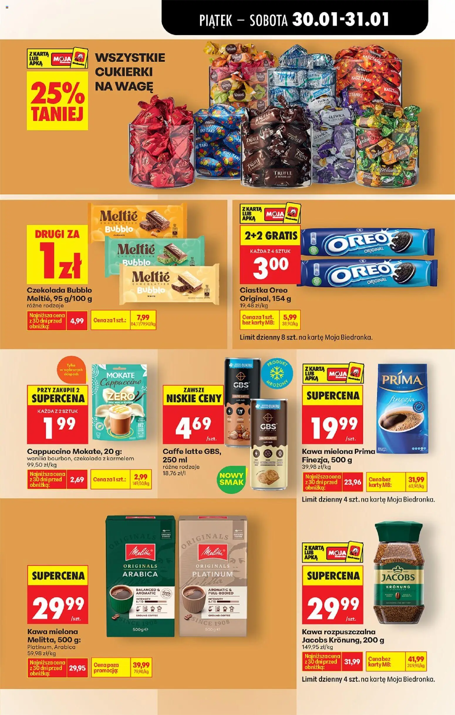 Biedronka gazetka - Od piątku od 30.01.2026 | Strona: 31 | Produkty: Karta, Kawa rozpuszczalna, Cappuccino, Ciastka