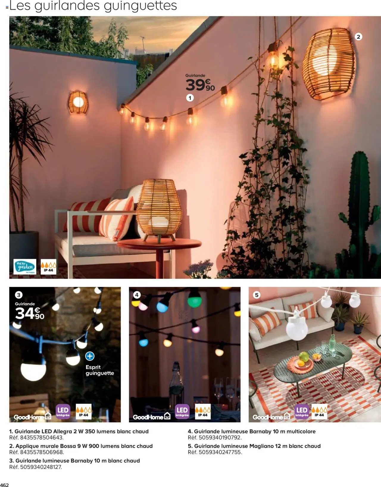 {H1} | Page: 462 | Produits: Guirlande lumineuse