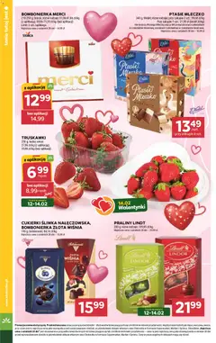 Pogląd oferty "Stokrotka Gazetka" - ważna od 12.02.2026 | Strona: 12 | Produkty: Stokrotka, Praliny, Ptasie mleczko, Truskawki