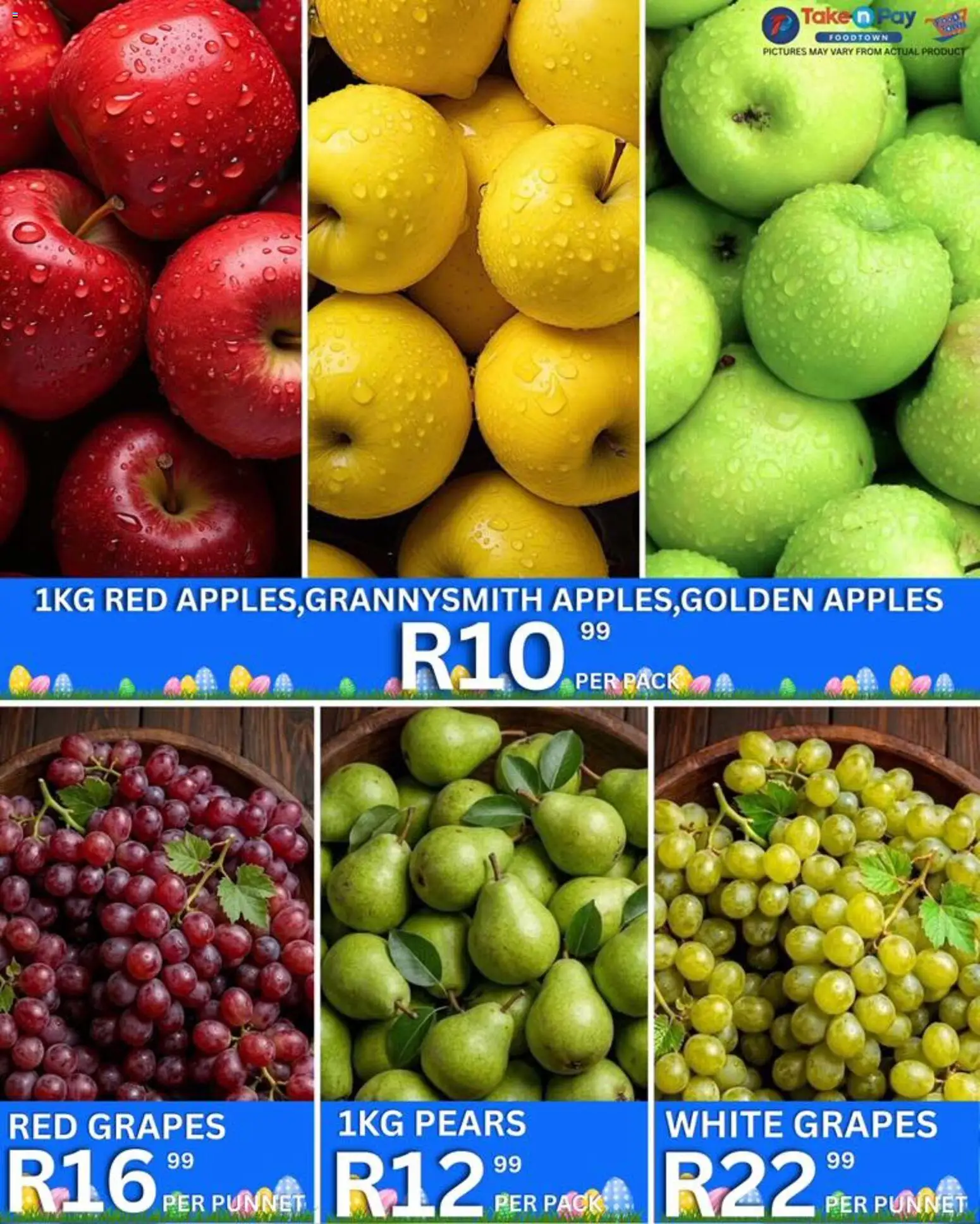 New Take n Pay catalogue – valid from 31.03.2026 | Page: 3 | Products: Pears, Apples, Grapes