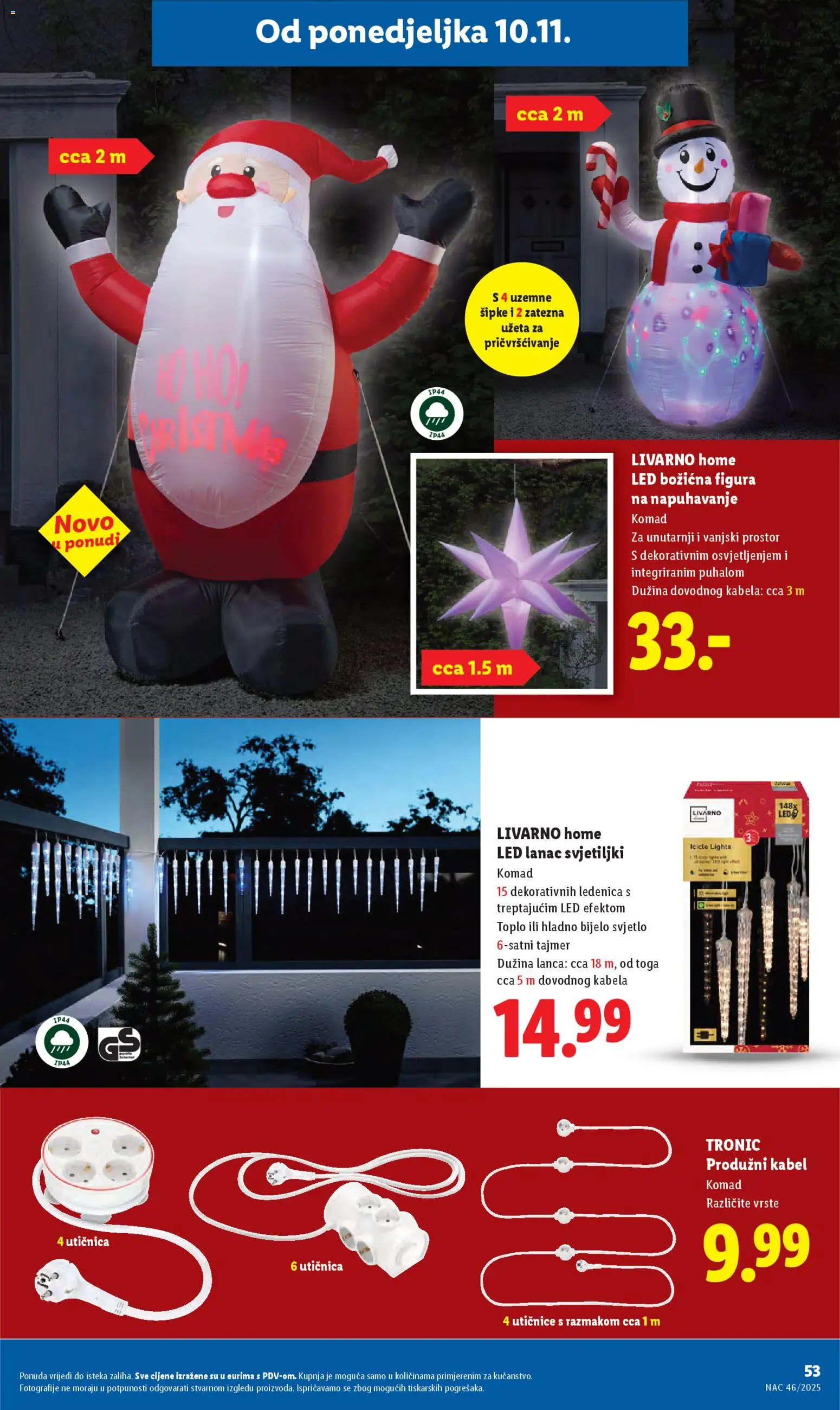 Lidl katalog | vrijedi od 10.11.2025 | Stranica: 53 | Proizvodi: Utičnica, Kabel