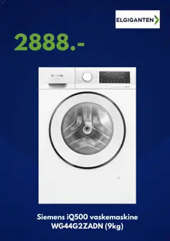 Elgiganten - Tilbudsavis gyldig fra 02.12.2025 | Side: 5 | Produkter: Vaskemaskine