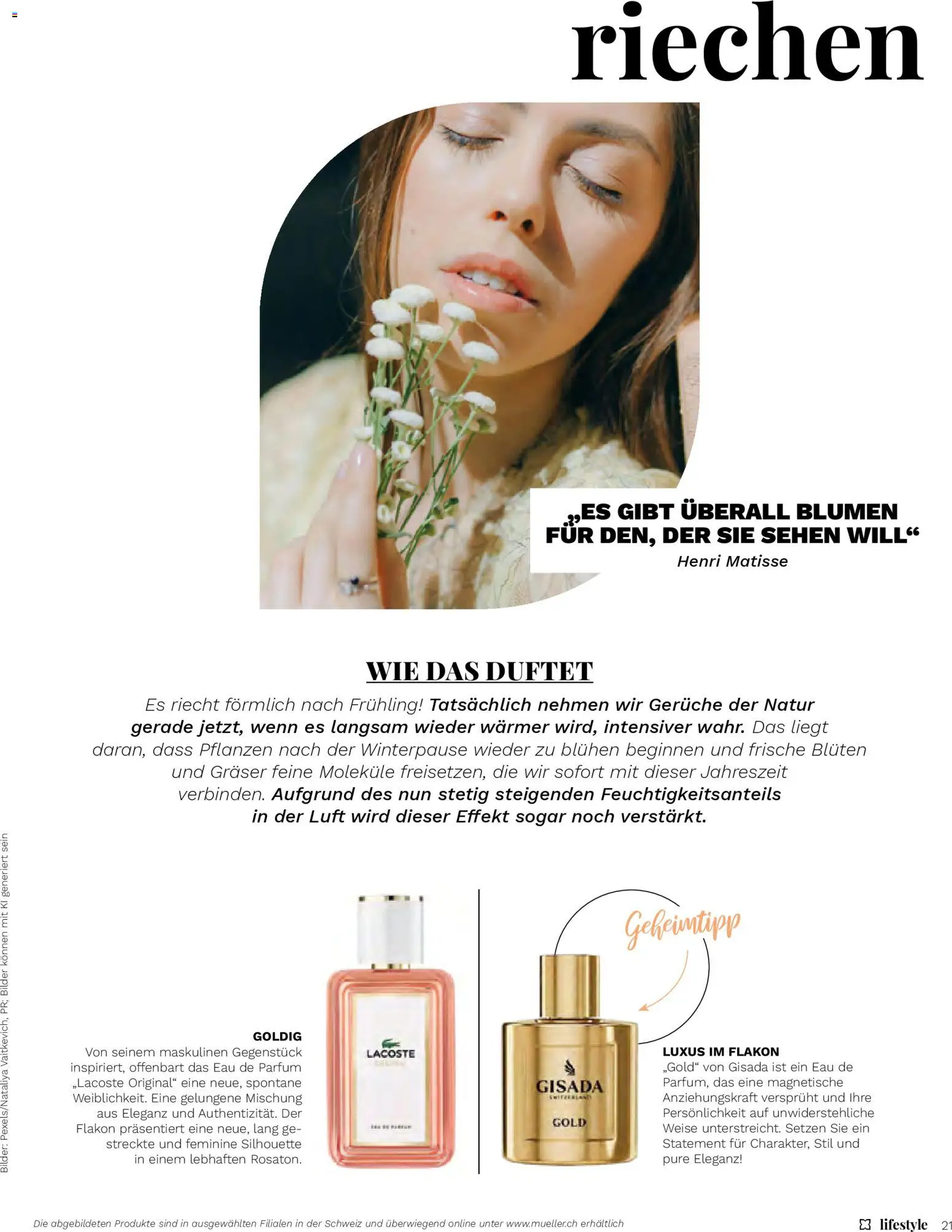 Müller aktionen Magazin – gültig ab 01.03.2026 | Seite: 21 | Produkte: Eau de Parfum, Parfüm, Sehen, Bilder