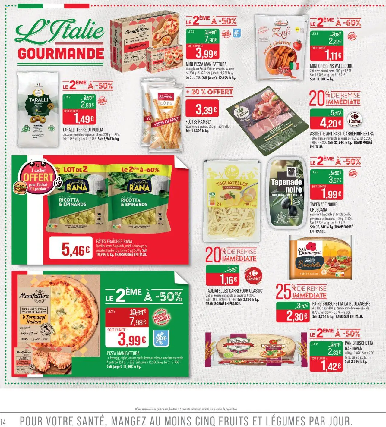  | Page: 14 | Produits: Piment, Œufs, Jambon, Pâtes