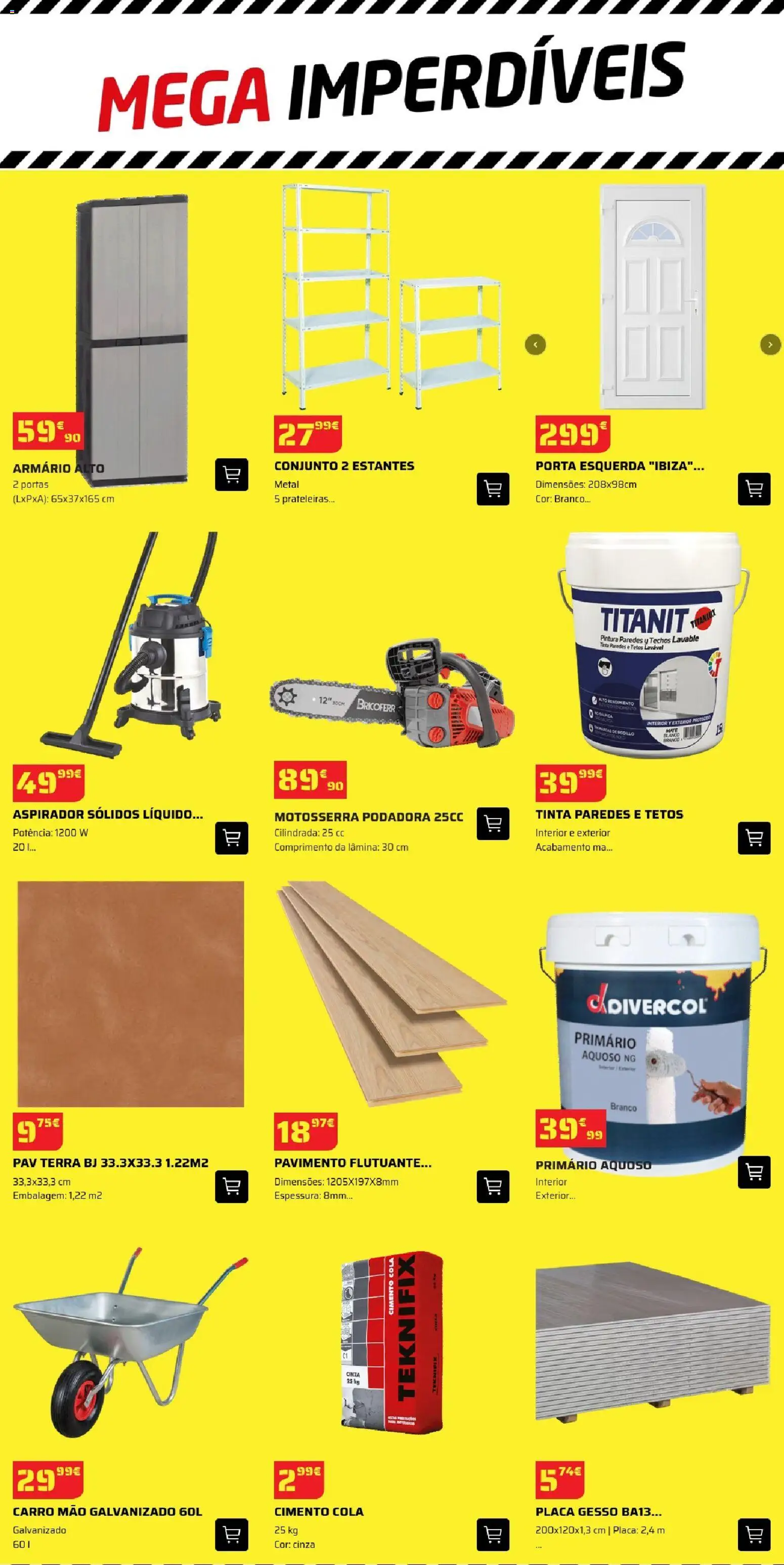 BricoMarché Mega Imperdíveis Guimarães │ válido de 23.10.2025 | Página: 2 | Produtos: Aspirador, Tinta, Portas, Cimento