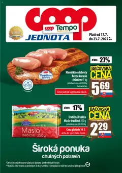 COOP Jednota široká ponuka - náhľad platný od 17.07.2025