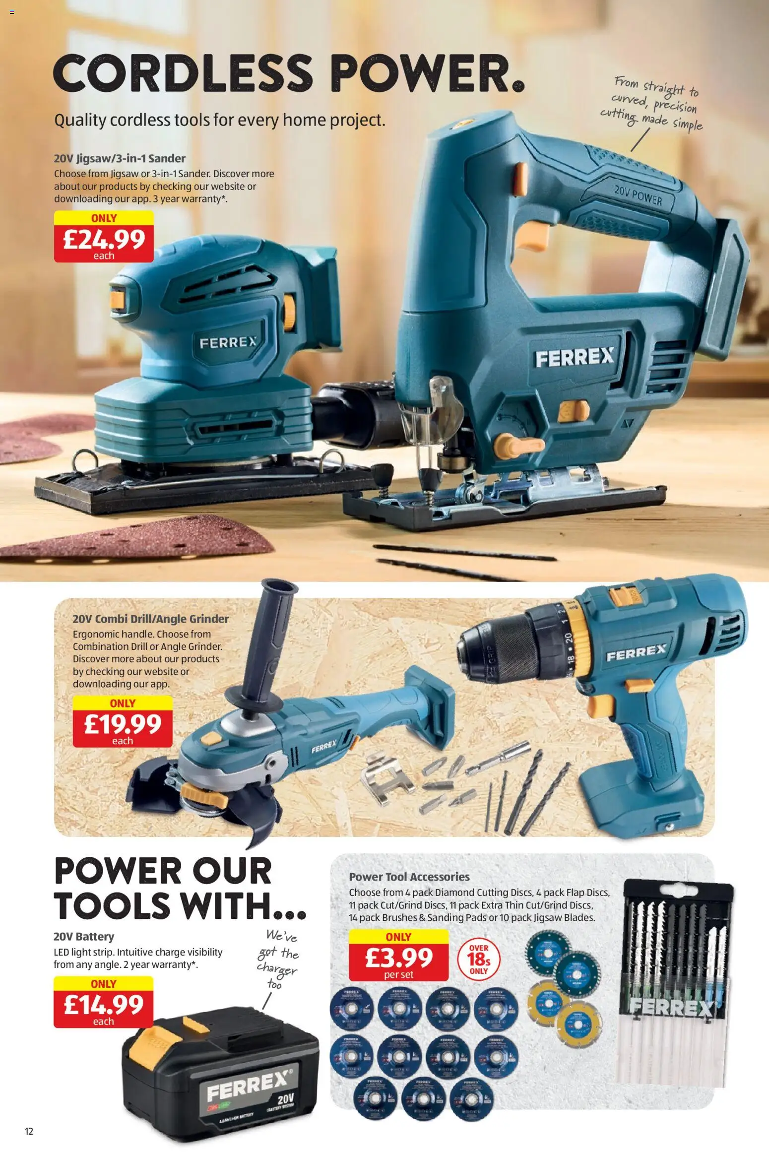 {H1} | Page: 12 | Products: Drill, Battery, Fariinisokeri, Grinder