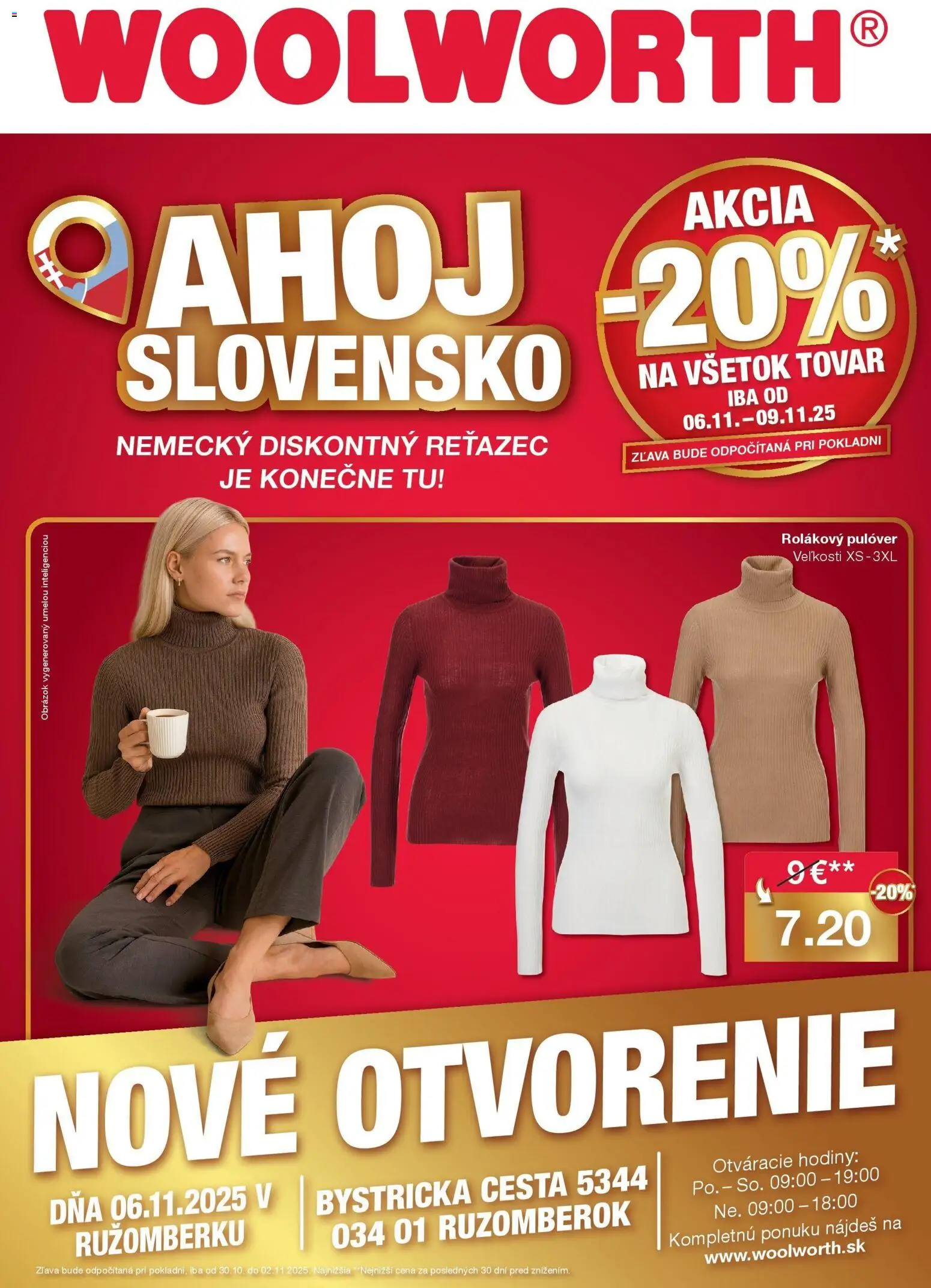 Woolworth Ahoj Ružomberok od 30.10.2025 » aktuálna akcia | Strana: 1 | Produkty: Hodiny