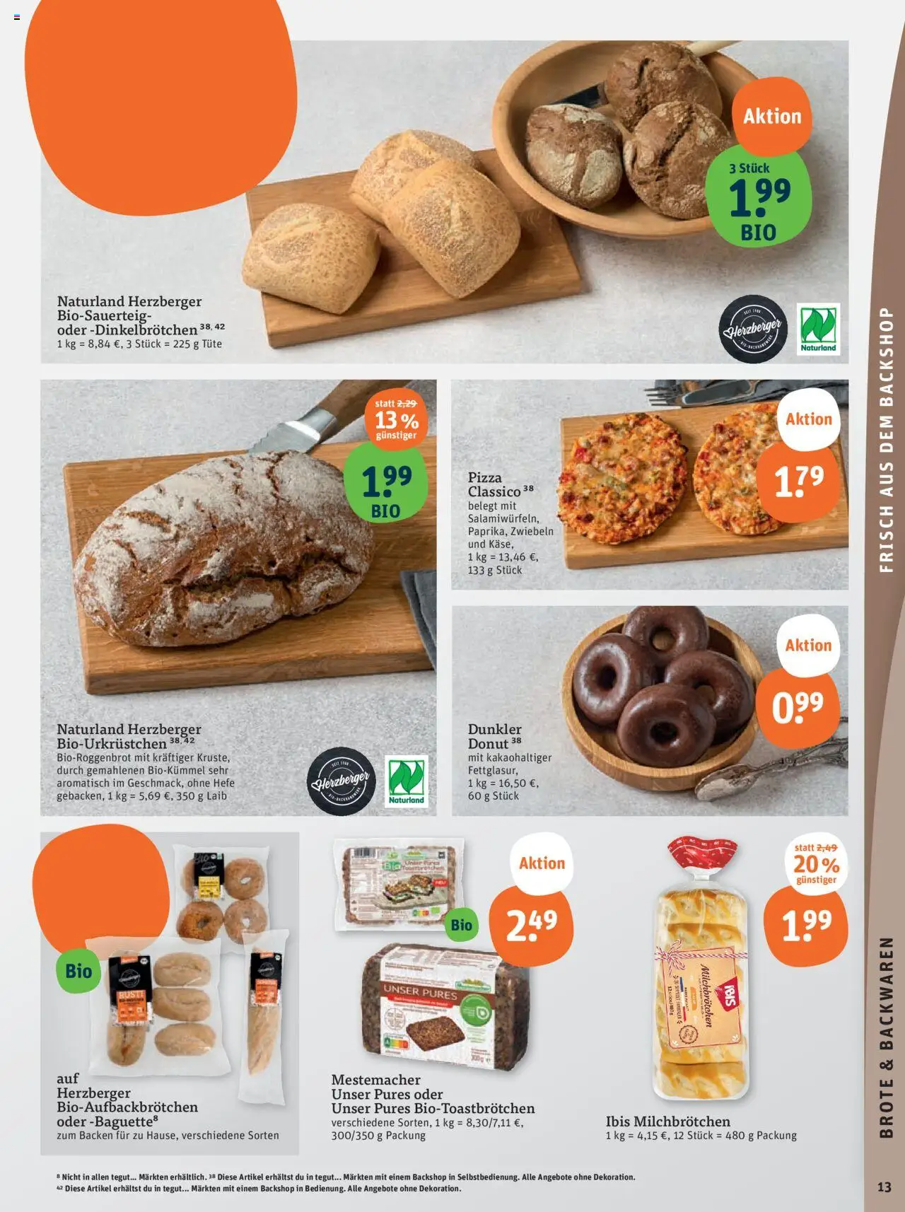 Tegut Prospekt – gültig ab 13.10.2025 | Seite: 15 | Produkte: Zwiebeln, Pizza
