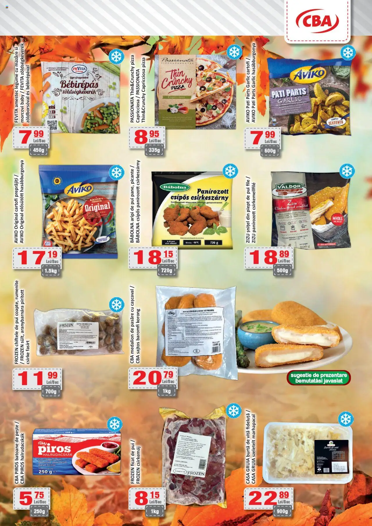 Noul catalog CBA – valabil de la 10.10.2025 | Pagină: 4 | Produse: Mazăre, Marker kalem, Pizza, Legume