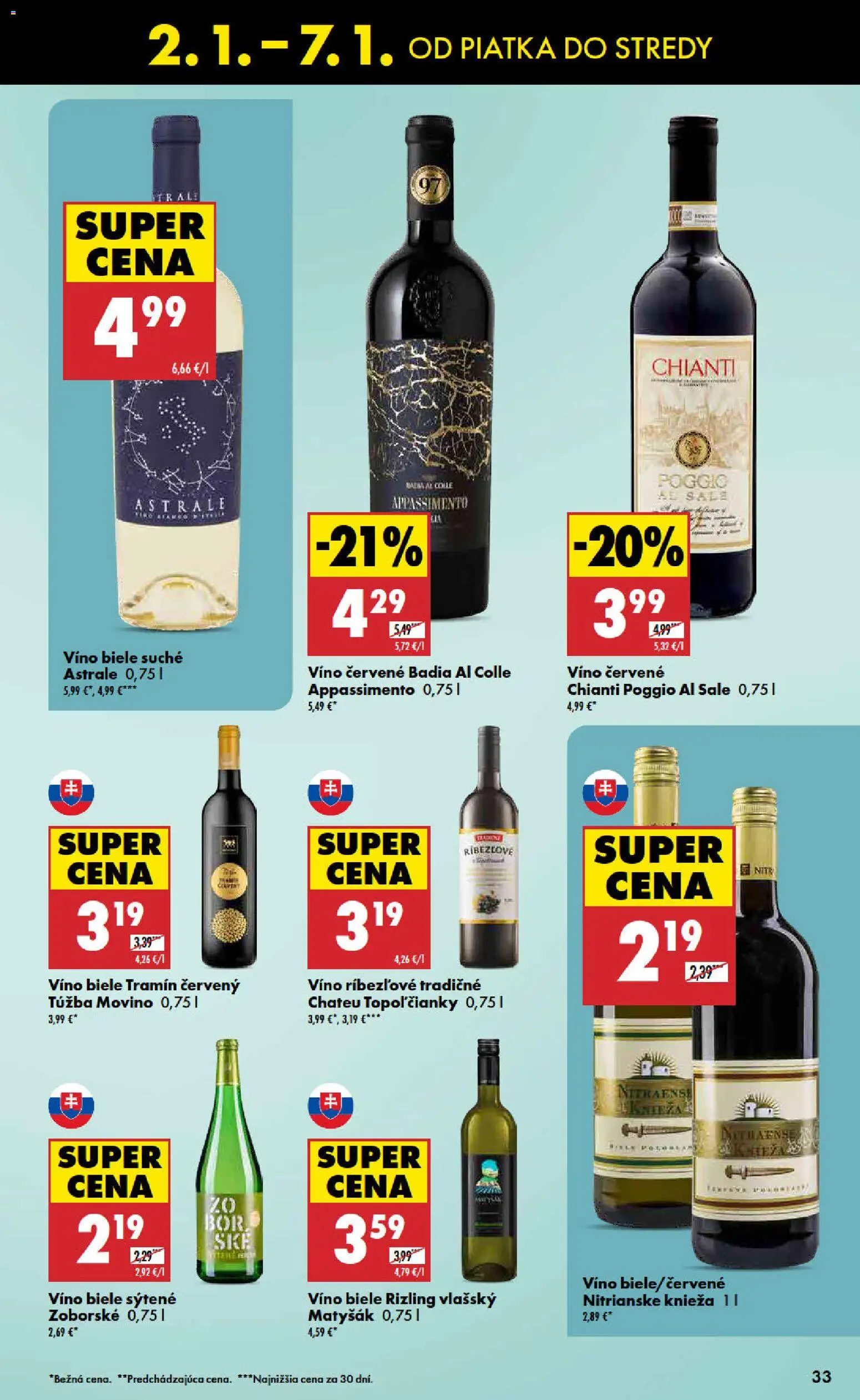 Nové Biedronka akcie – leták je platný od 02.01.2026 | Strana: 33 | Produkty: Víno