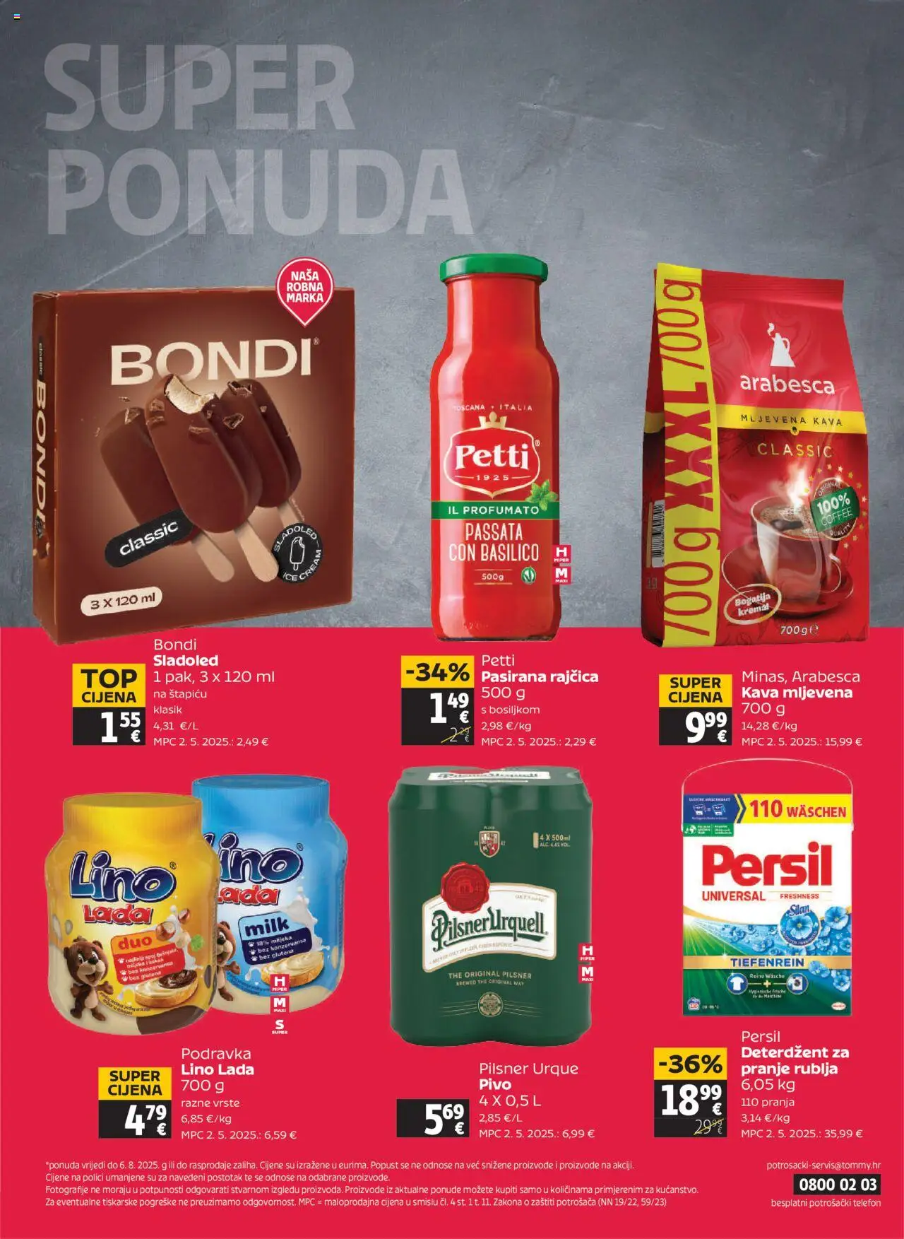 Tommy katalog | vrijedi od 31.07.2025 | Stranica: 32 | Proizvodi: Kava, Sladoled, Telefon, Persil
